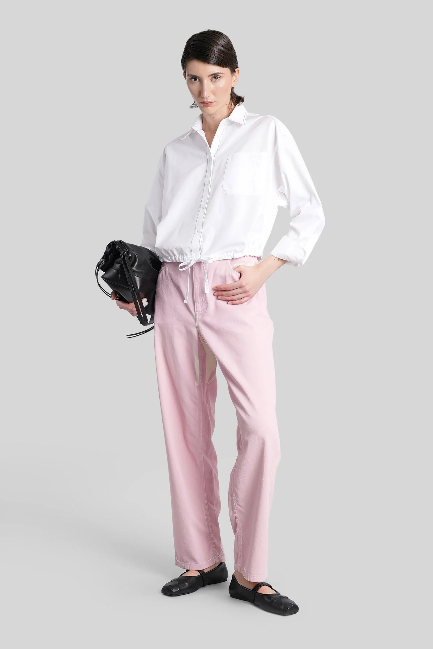 Shirt in white cotton - Image 2