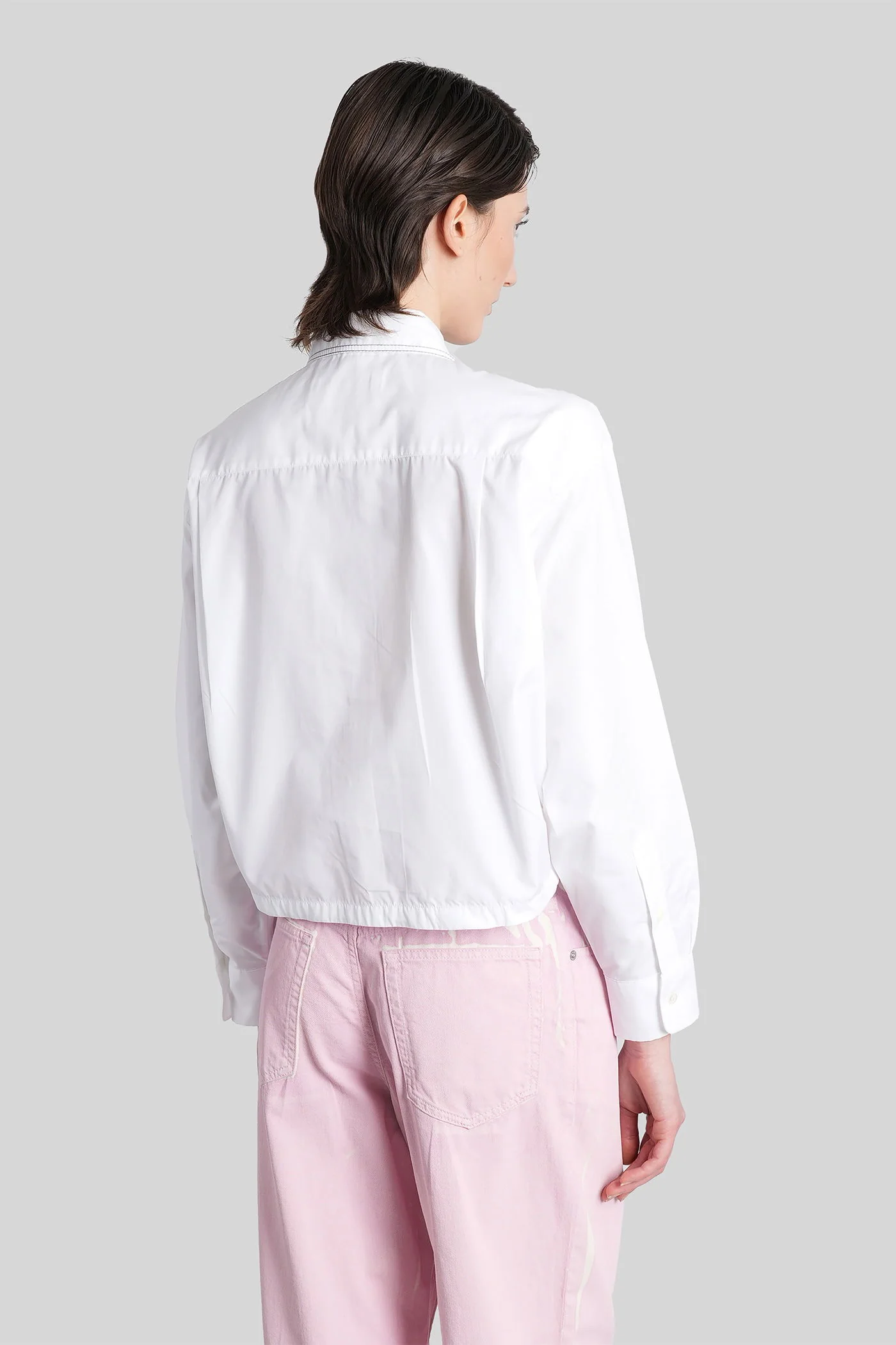 Shirt in white cotton - Image 3
