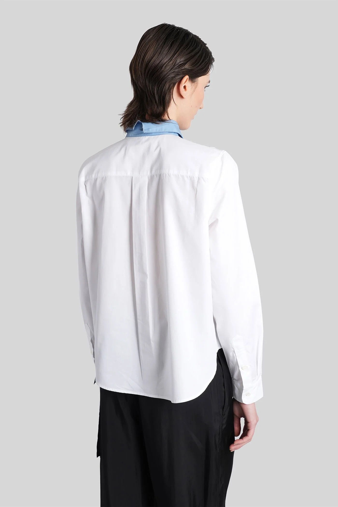 Shirt in white cotton - Image 3