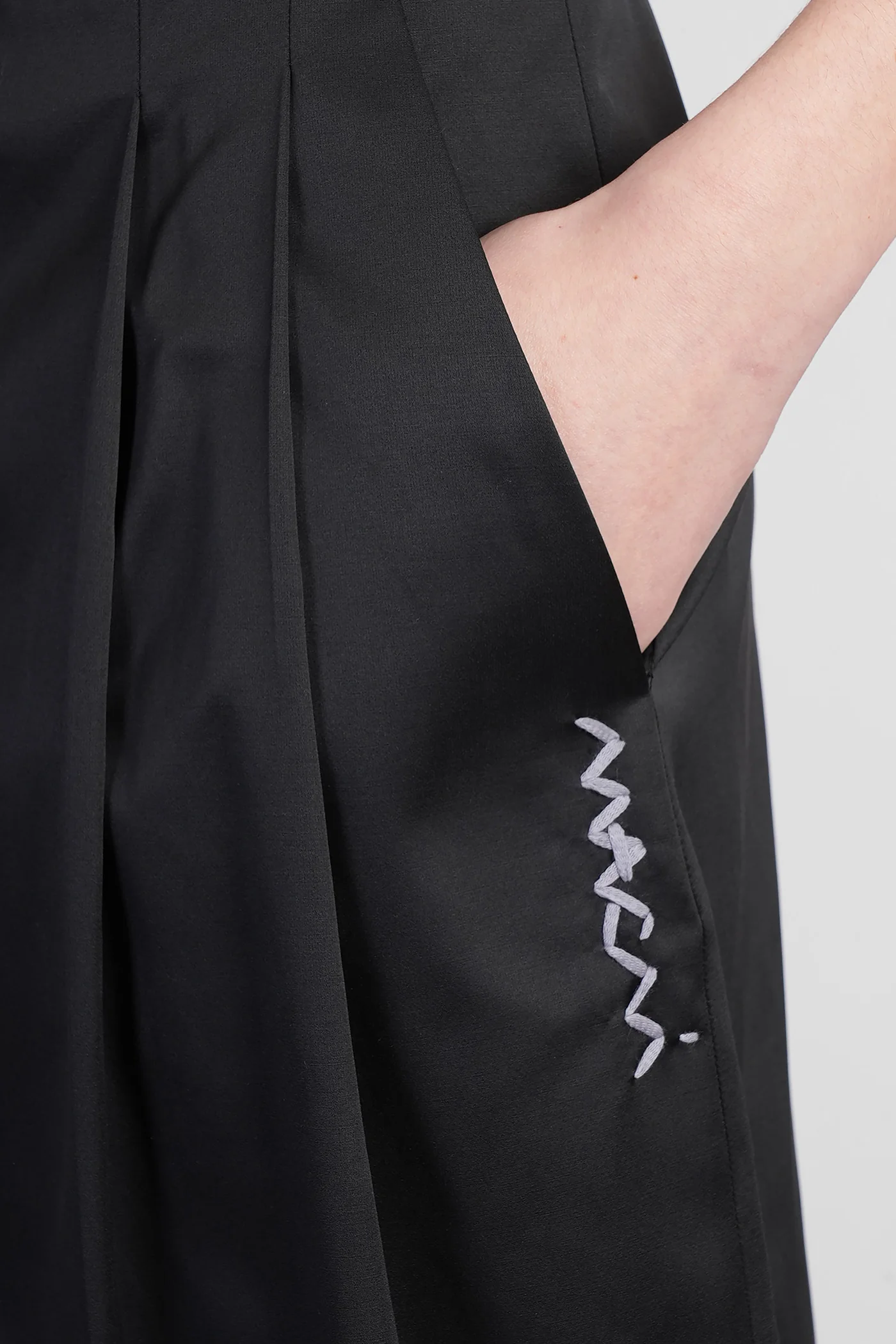 Shorts in black cotton - Image 5