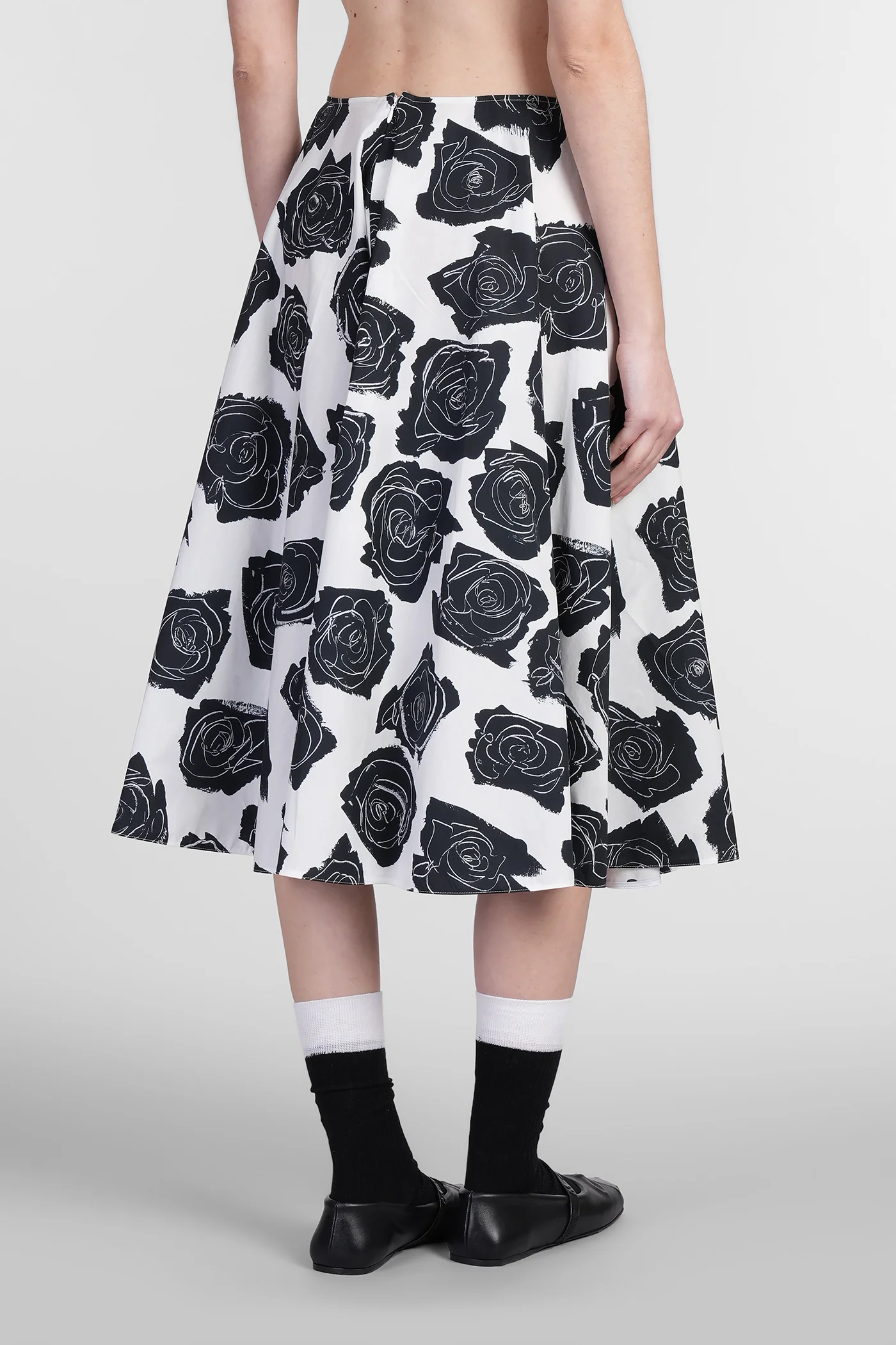 Skirt in white cotton - Image 3