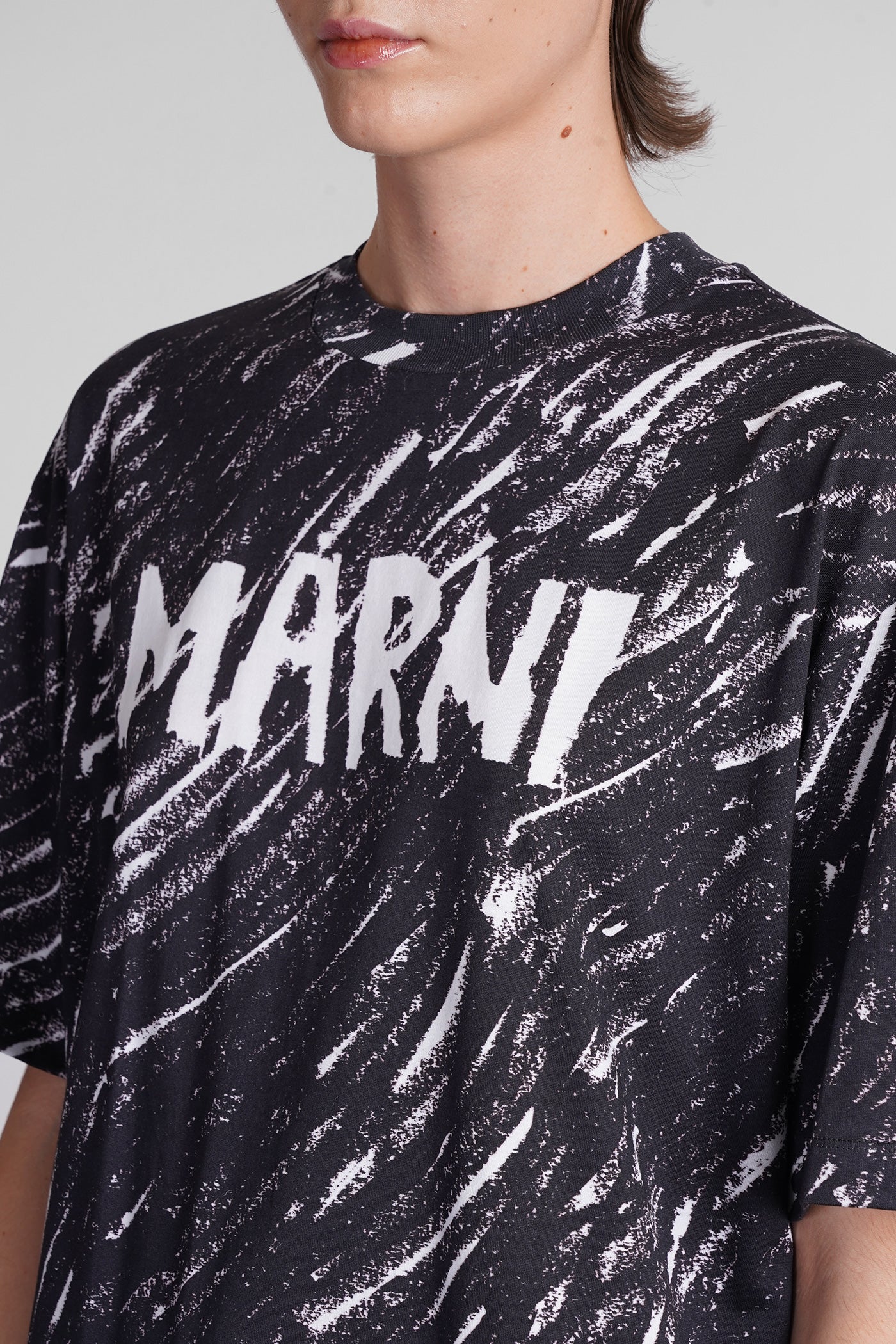 T-Shirt in black cotton - Image 5