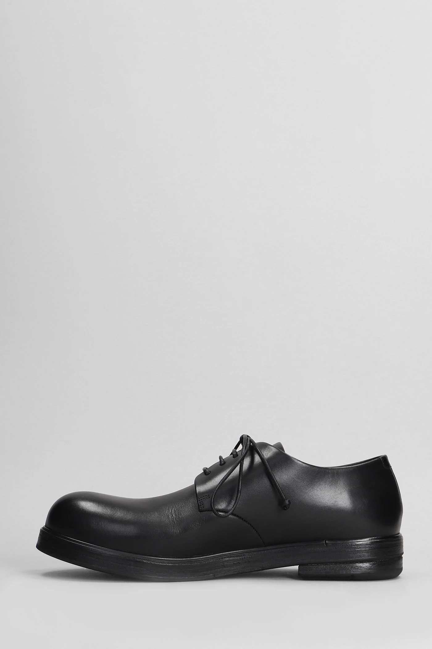 Zucca Lace up shoes in black leather - Image 3