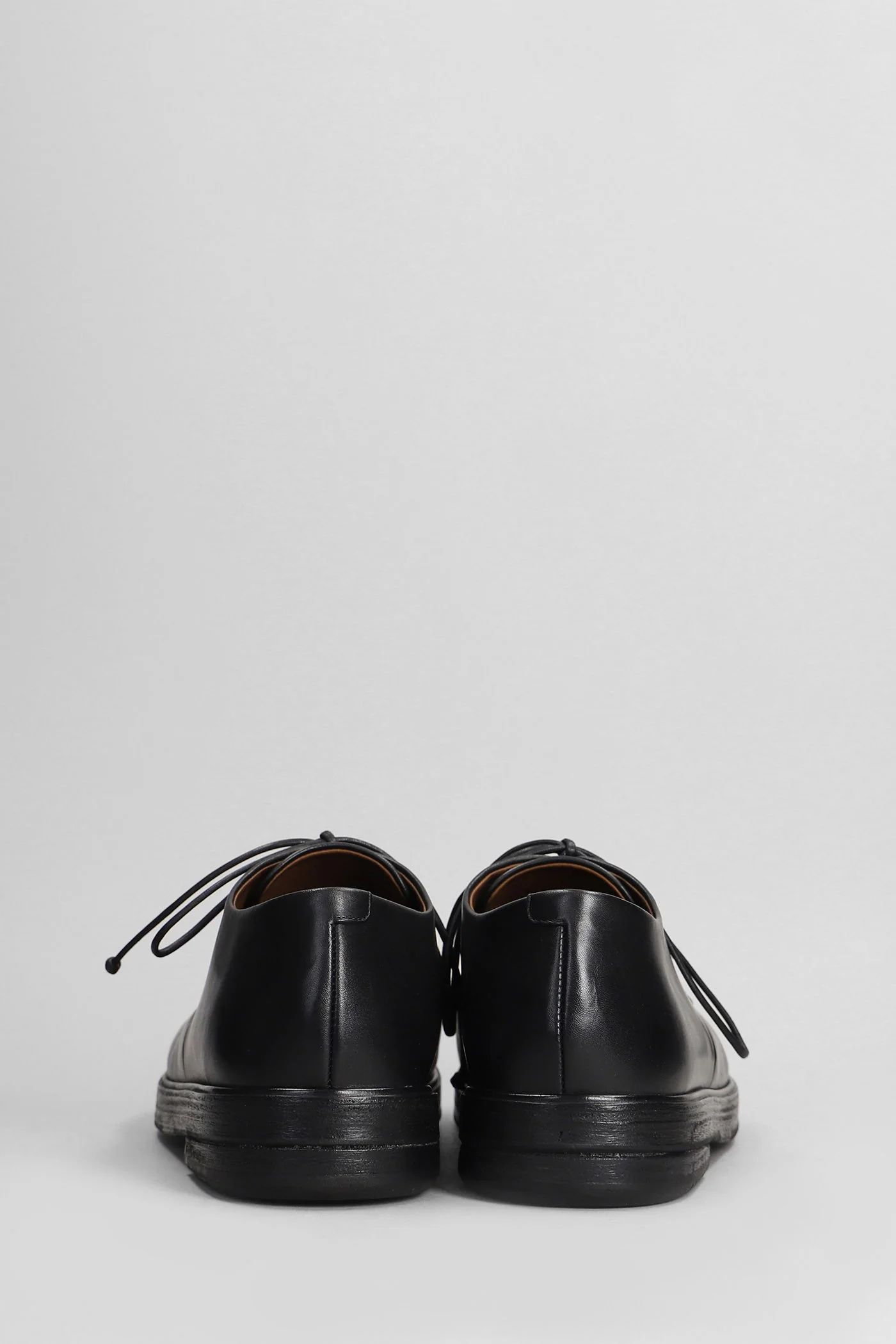 Zucca Lace up shoes in black leather - Image 4