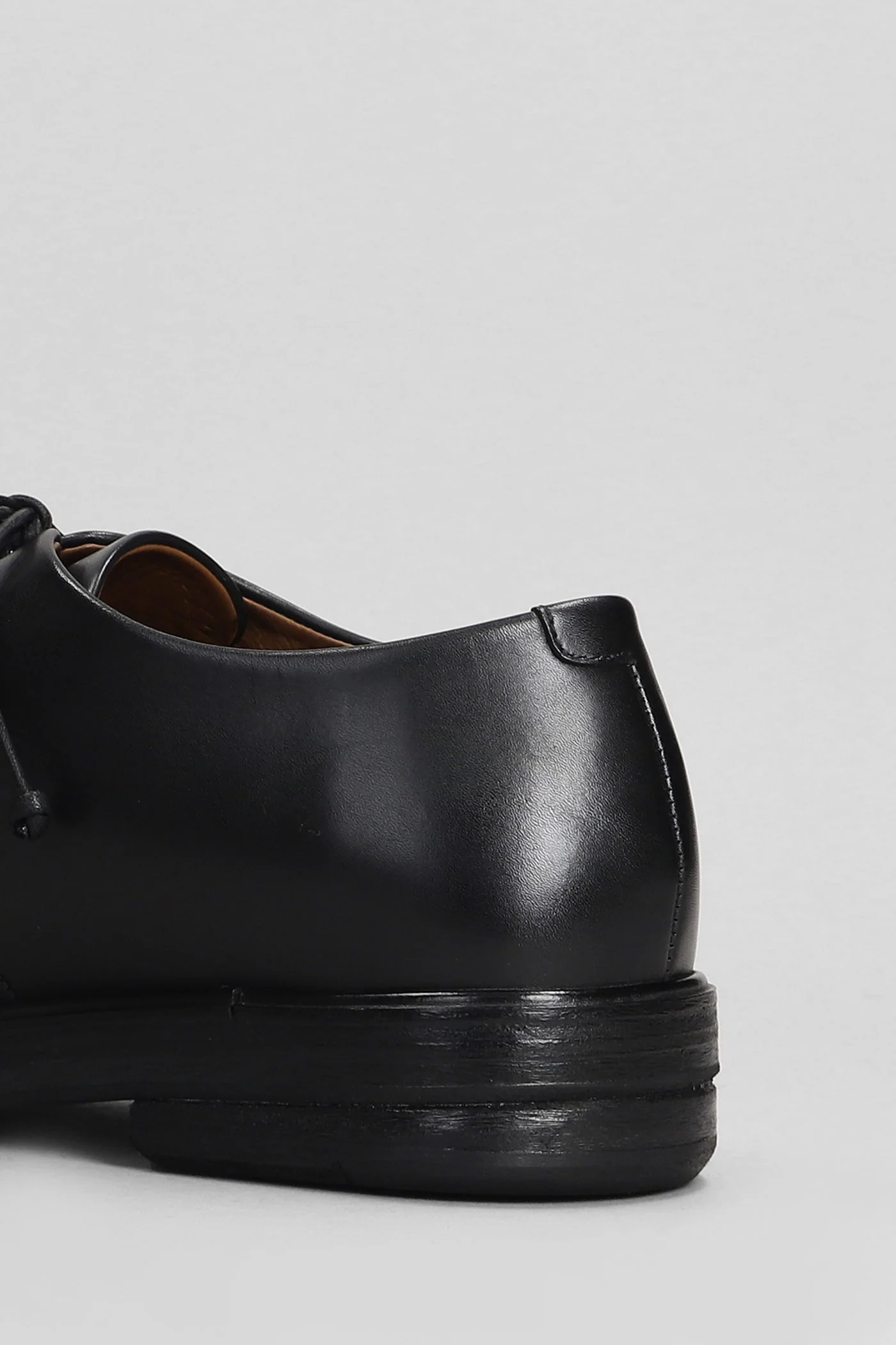 Zucca Lace up shoes in black leather - Image 5