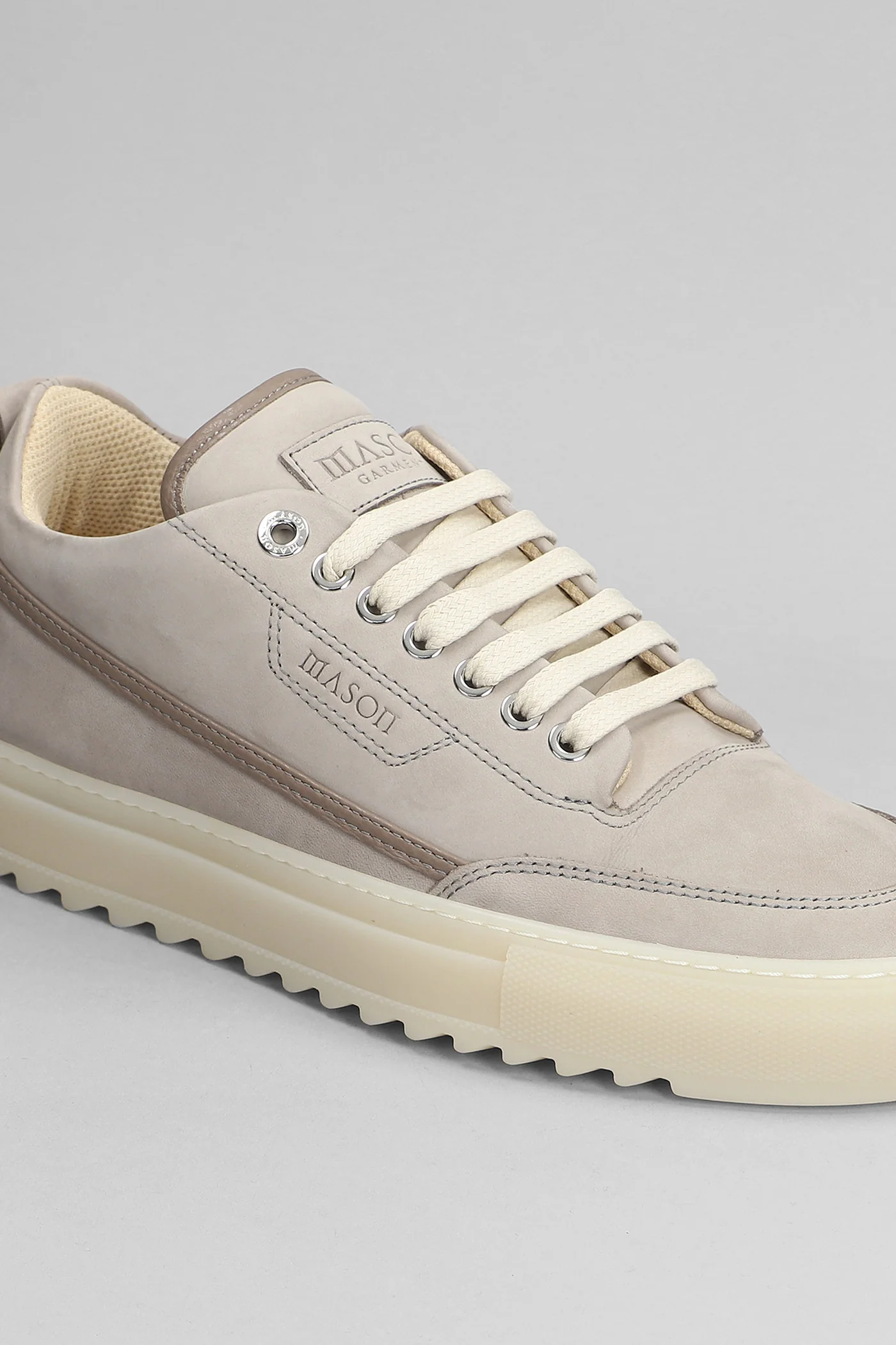 Torino Sneakers in taupe leather - Image 5