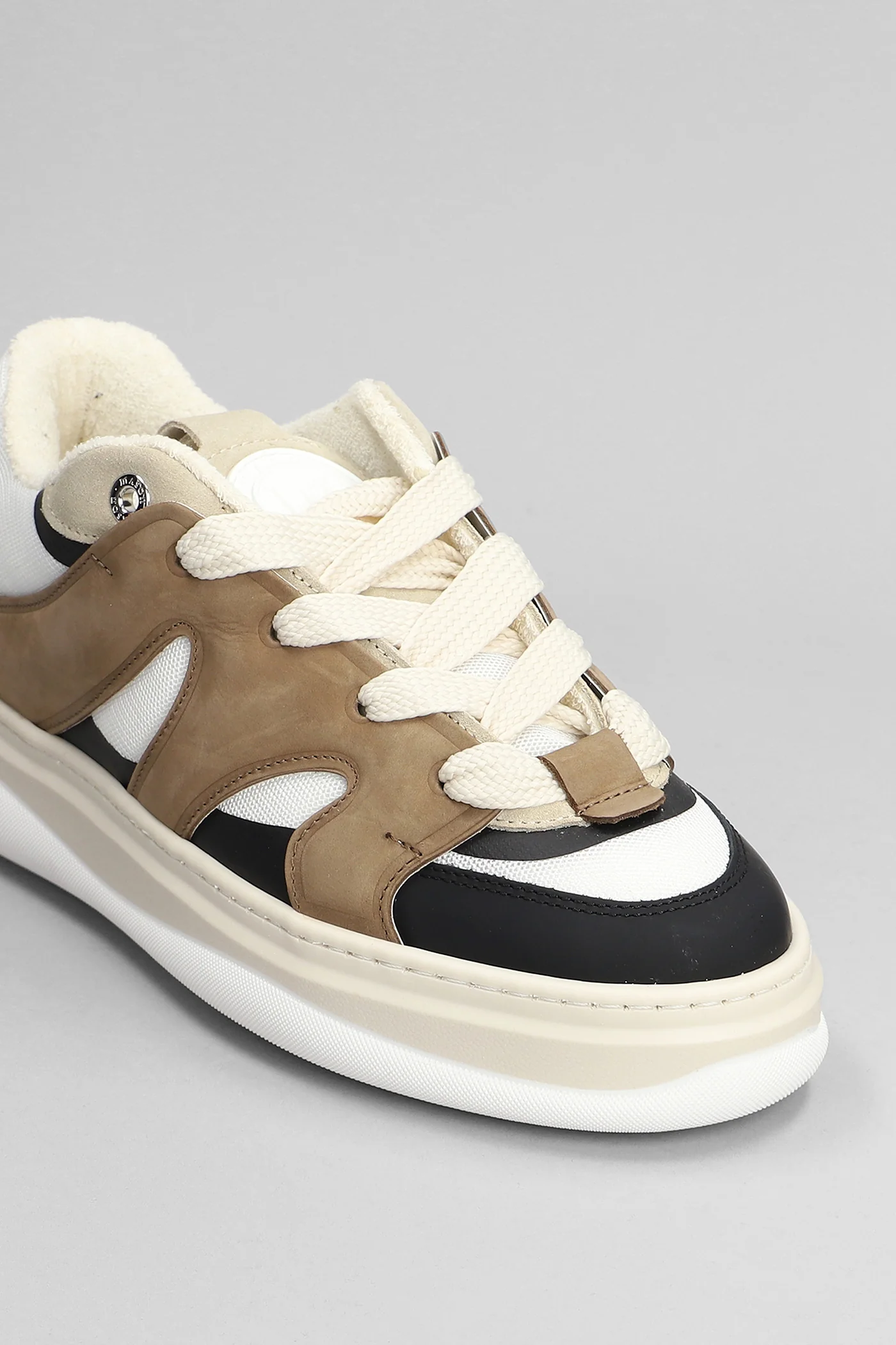 Venice Sneakers in brown Suede and fabric - Image 5