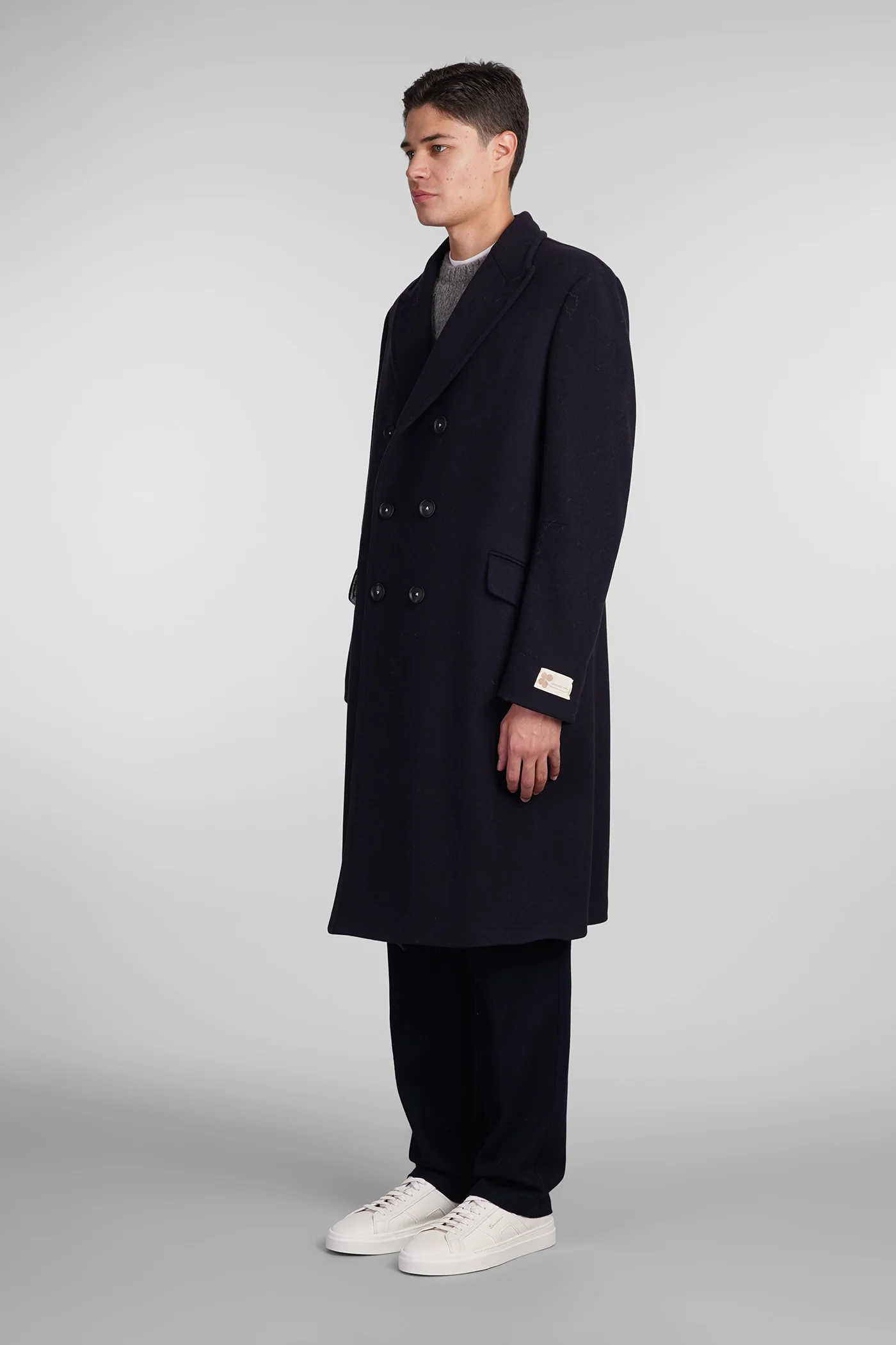 Dodge Coat in blue wool - Image 4