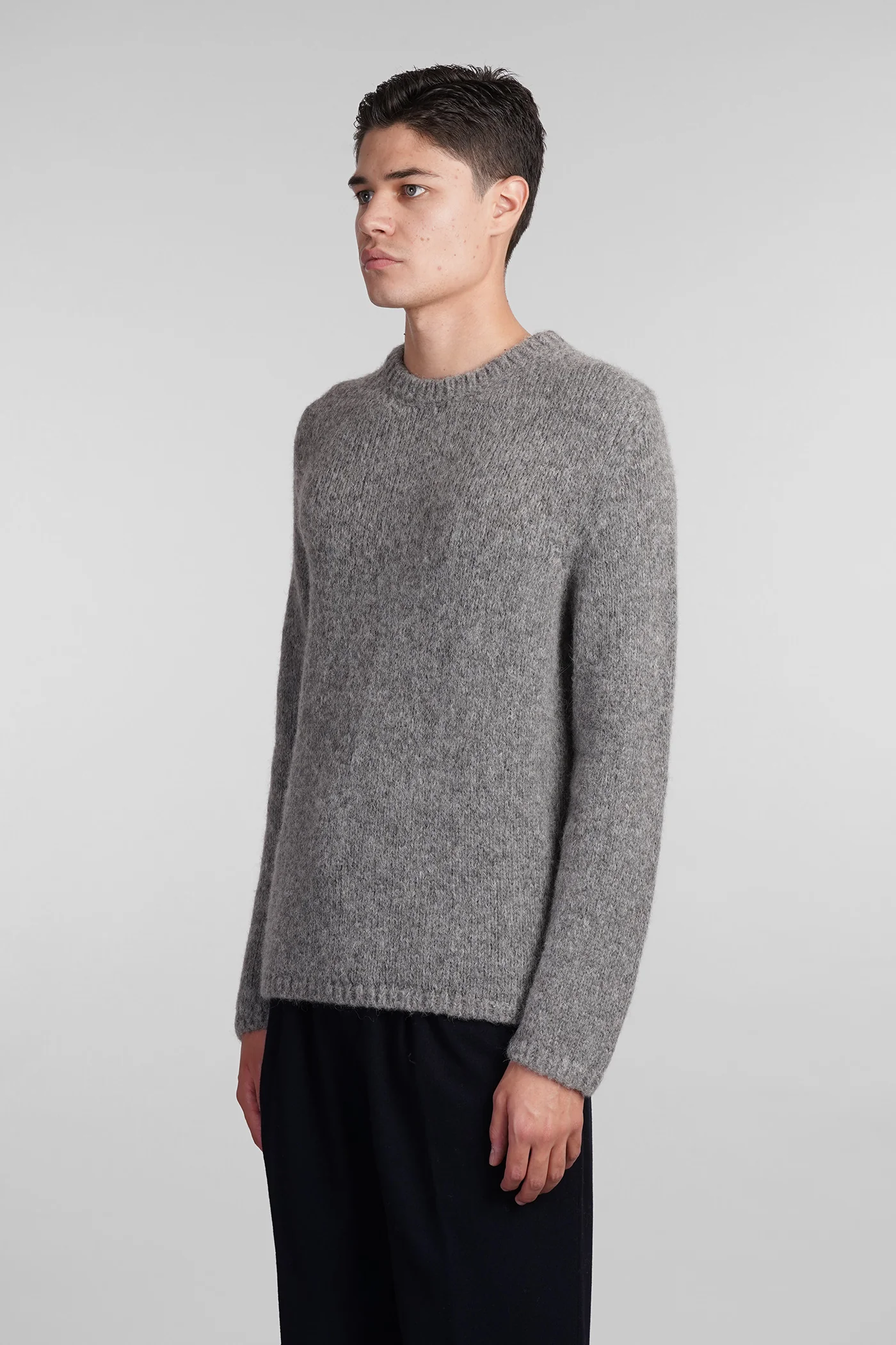 Nilo Knitwear in grey wool - Image 4