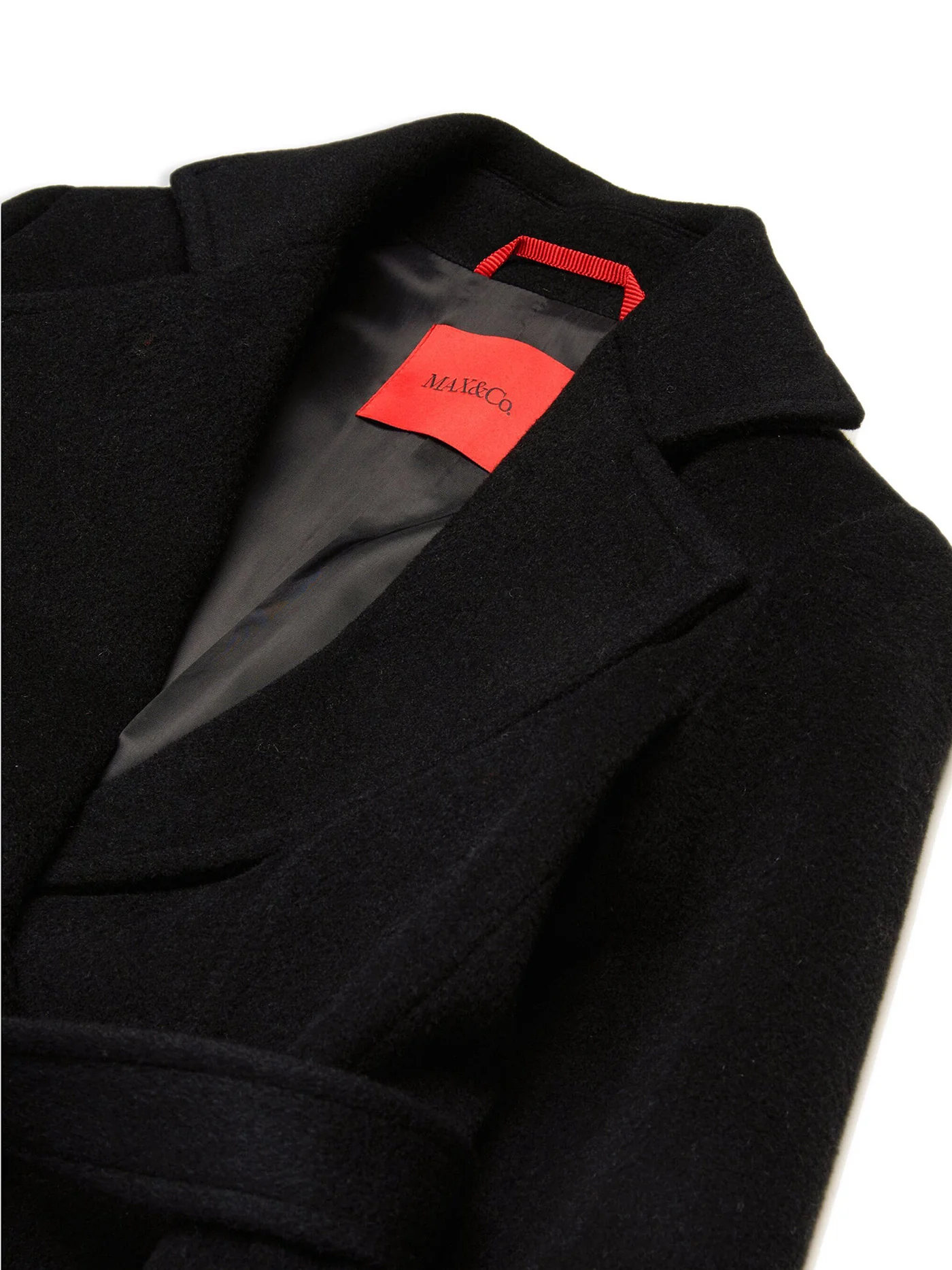 Coat in black wool - Image 3