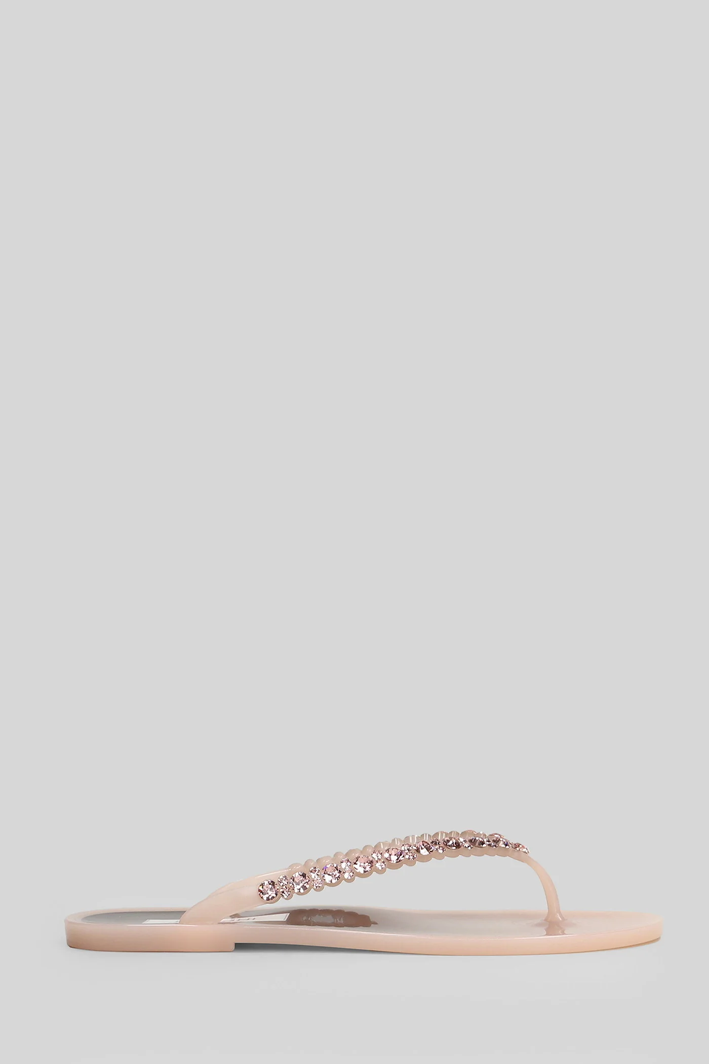 Berta Flat sandal-slipper in powder rubber/plasic