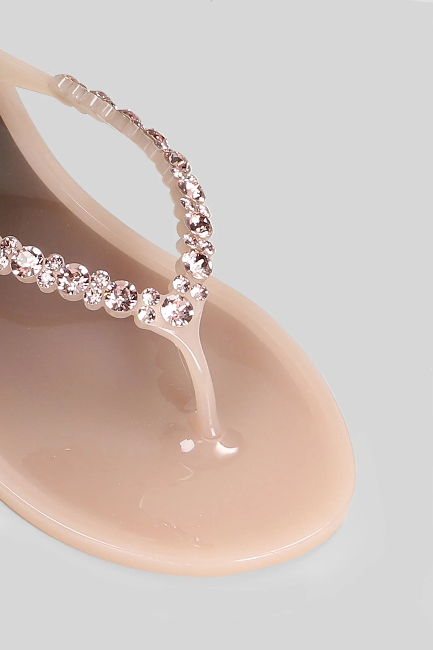 Berta Flat sandal-slipper in powder rubber/plasic - Image 5