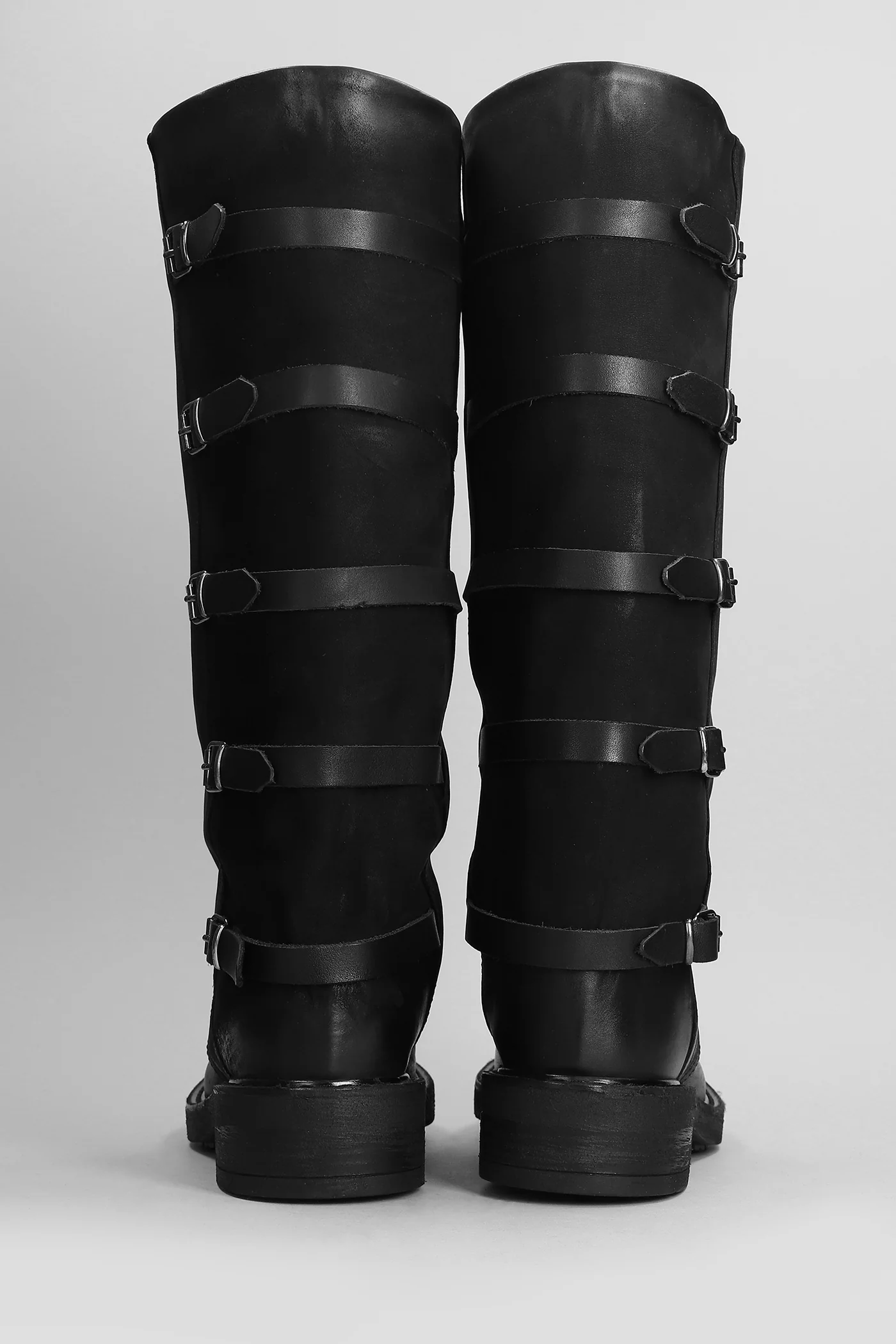 low heels boots in black nubuck - Image 4