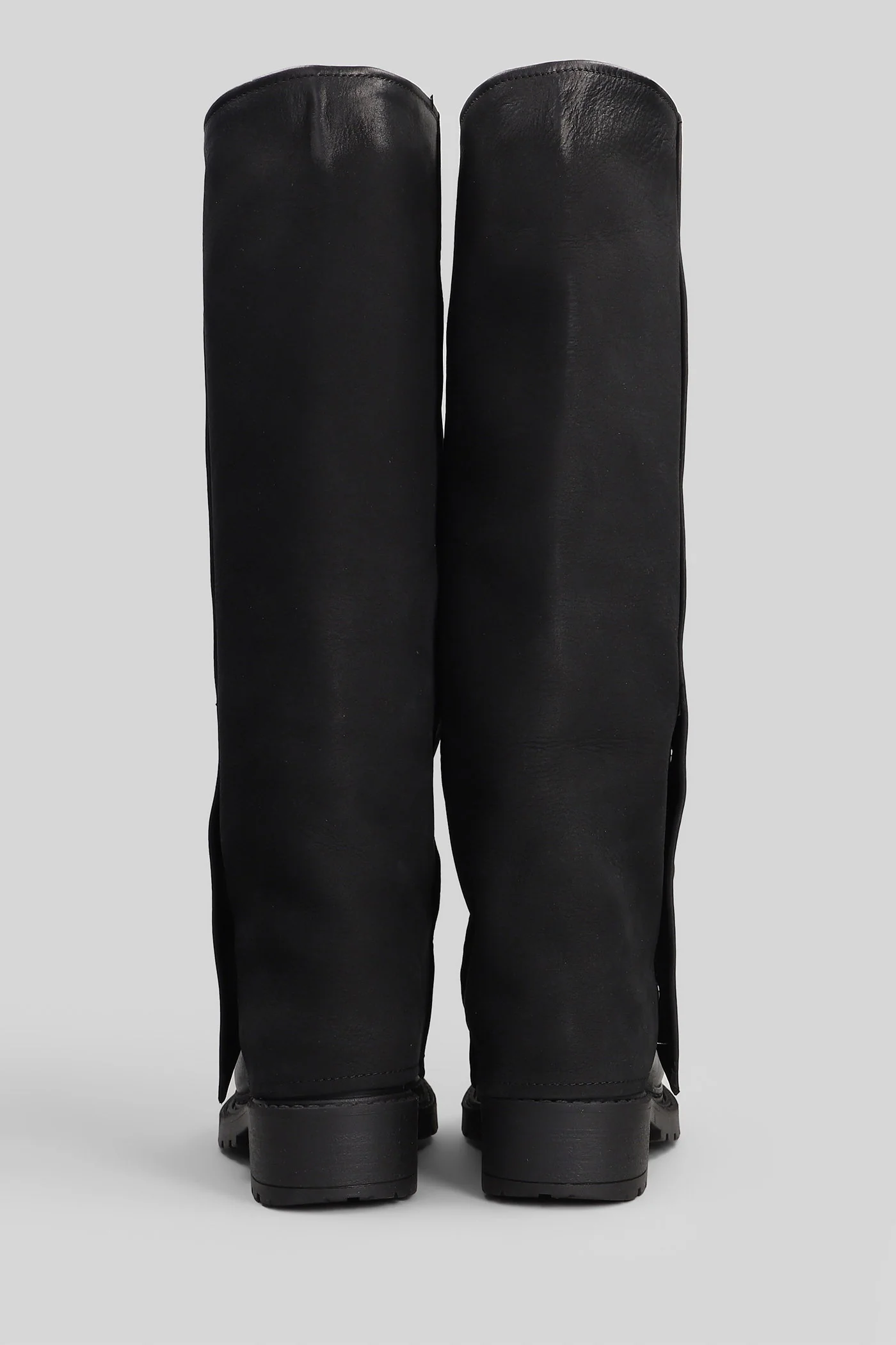 low heels boots in black nubuck - Image 4