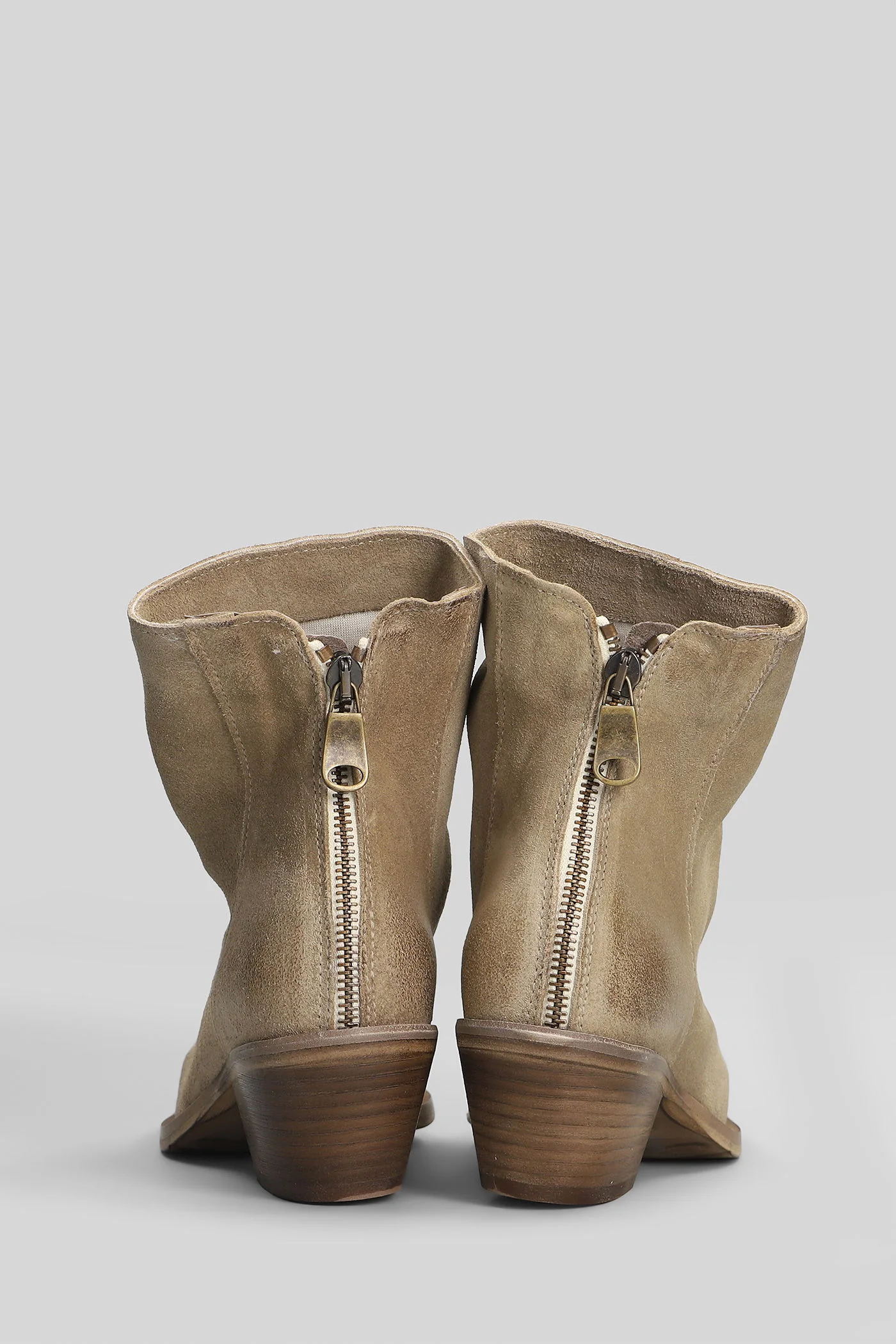 texan Ankle boots in beige suede - Image 4