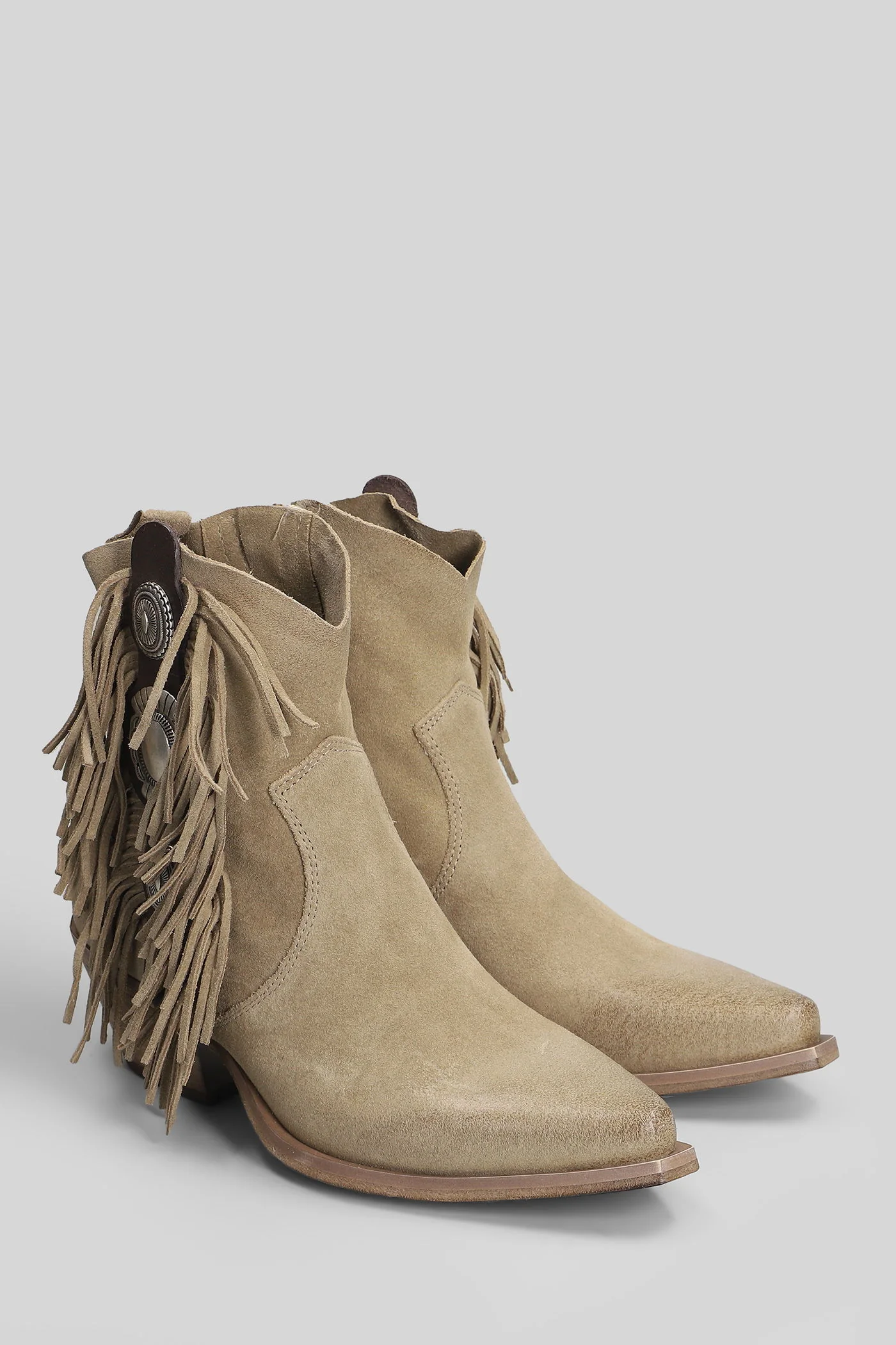 texan Ankle boots in beige suede - Image 2