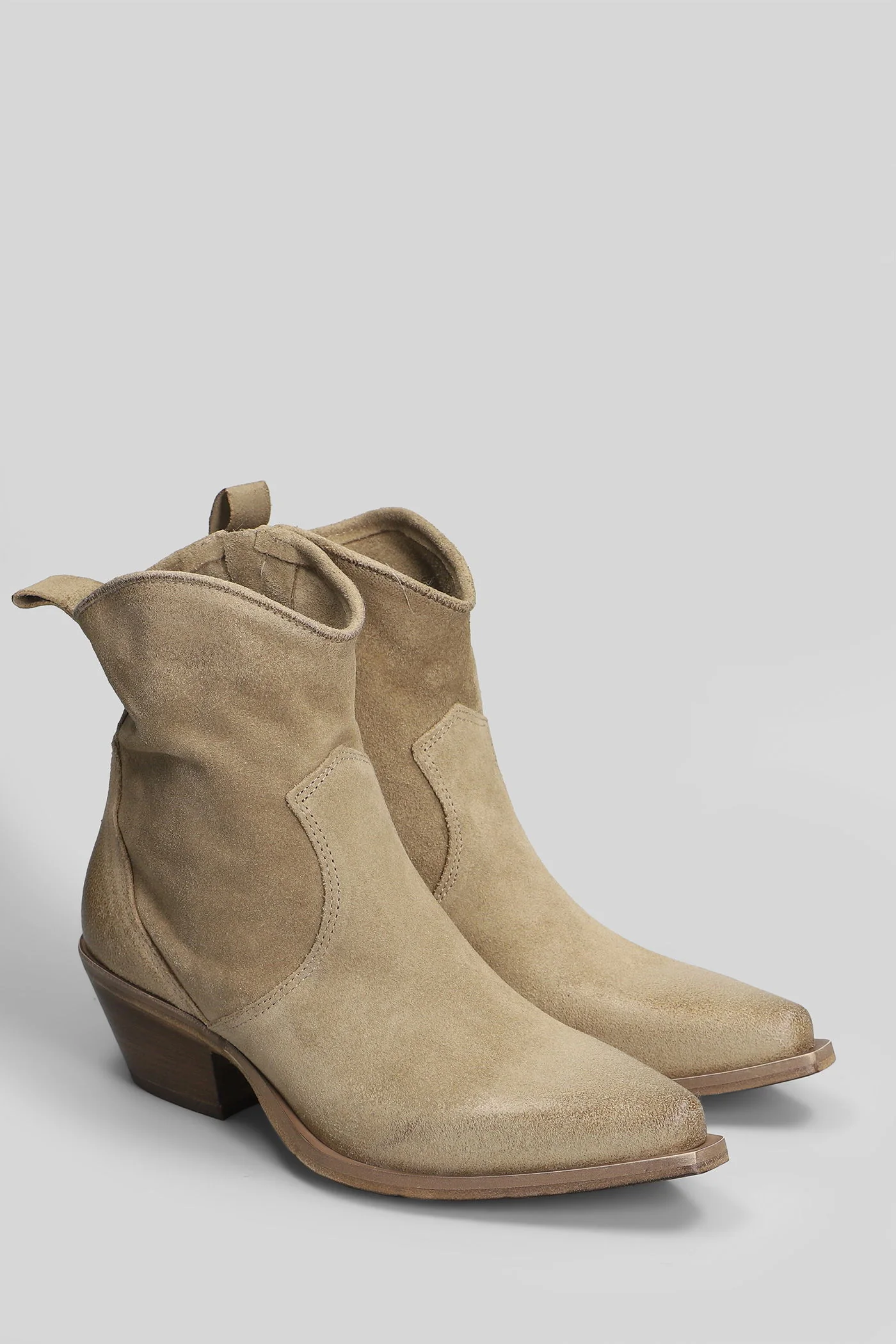 texan Ankle boots in beige suede - Image 2