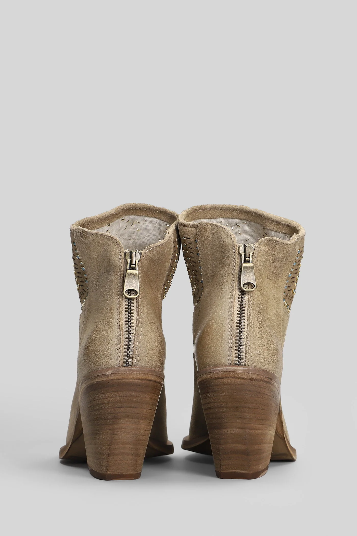 texan Ankle boots in beige suede - Image 4