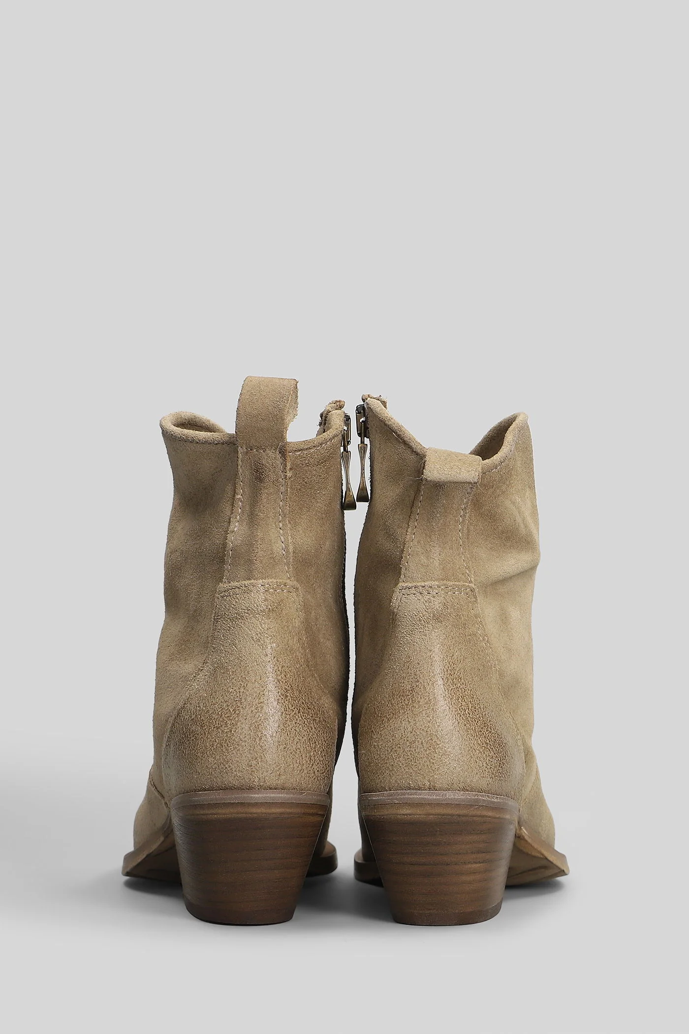 texan Ankle boots in beige suede - Image 4