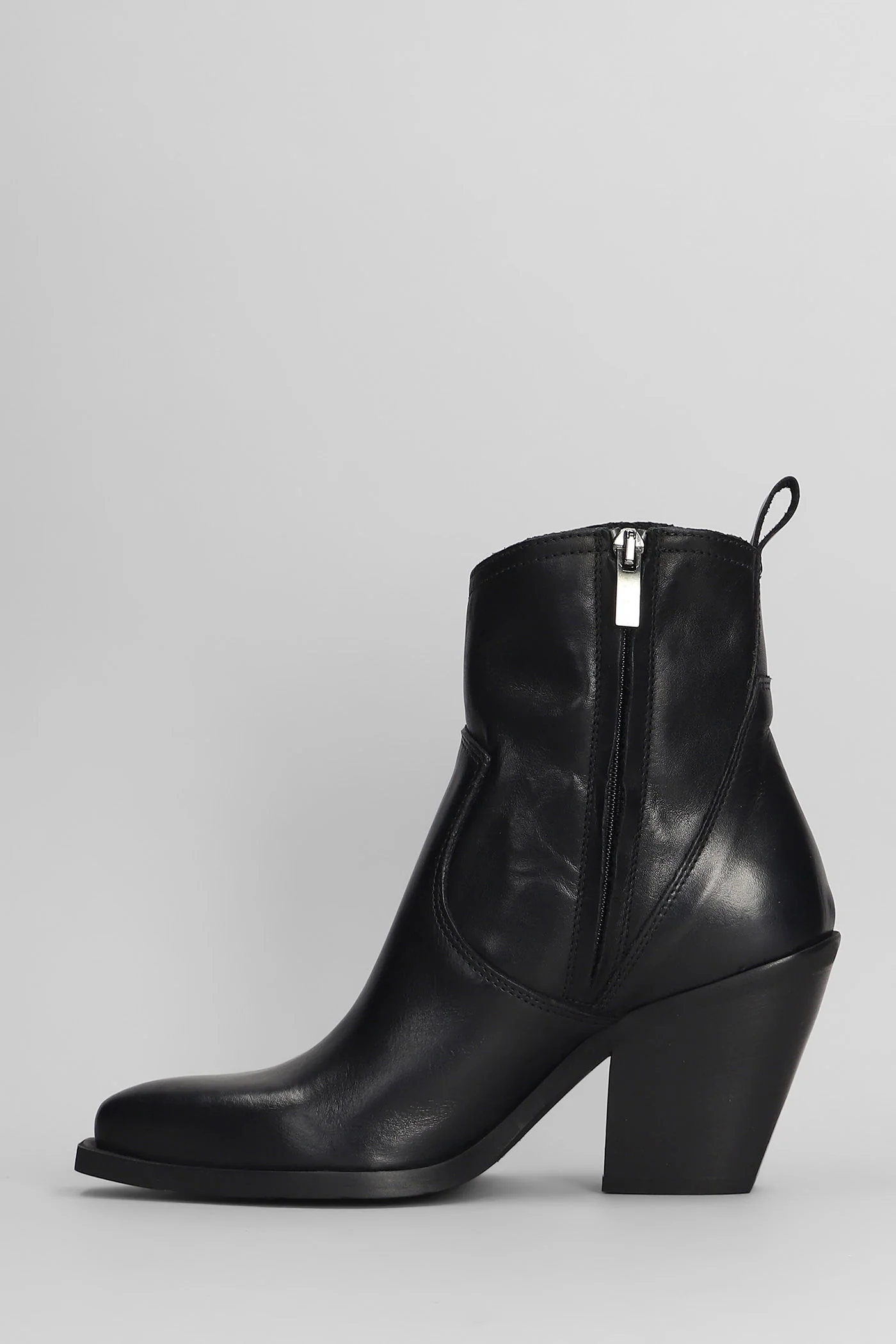 texan Ankle boots in black leather - Image 3