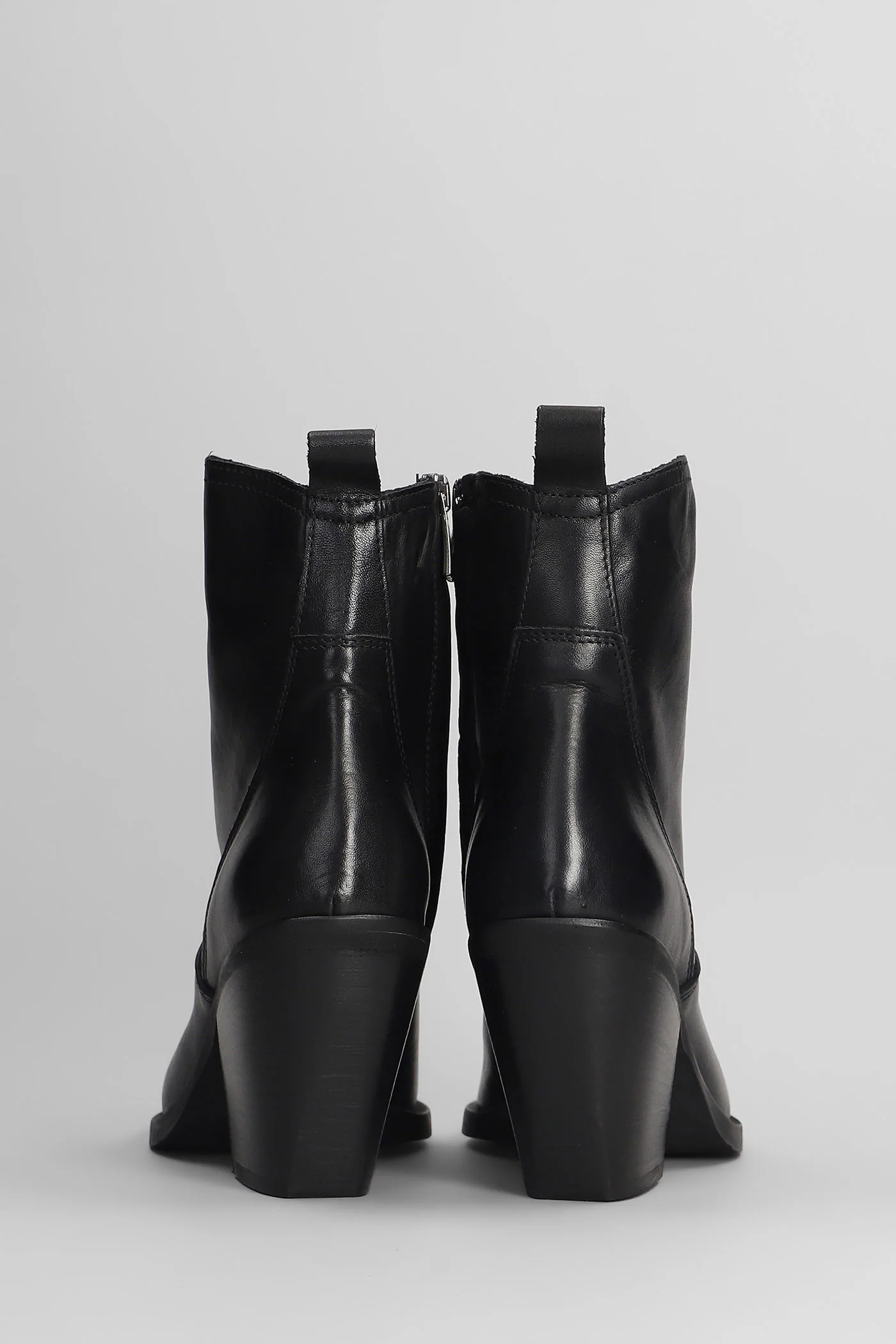 texan Ankle boots in black leather - Image 4