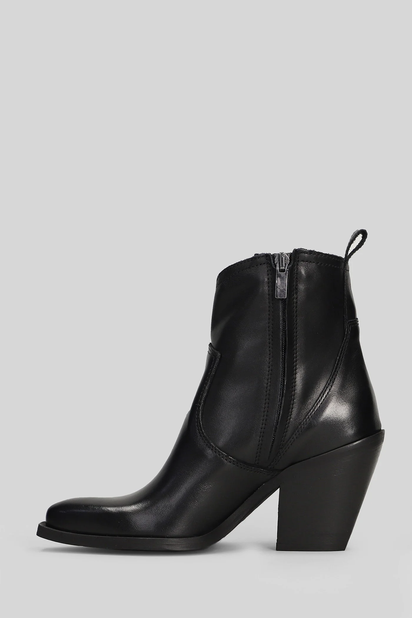 texan Ankle boots in black leather - Image 3
