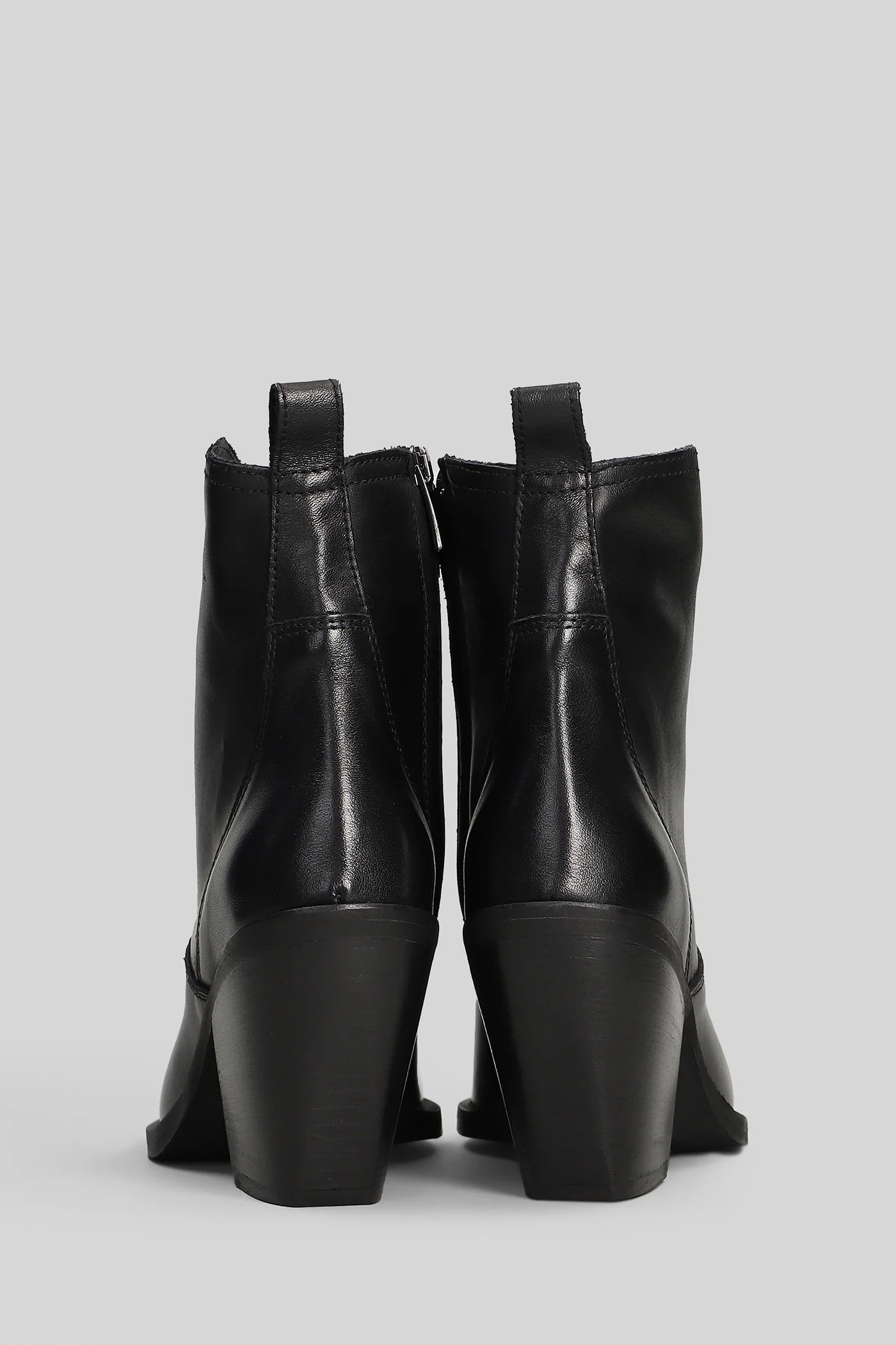 texan Ankle boots in black leather - Image 4