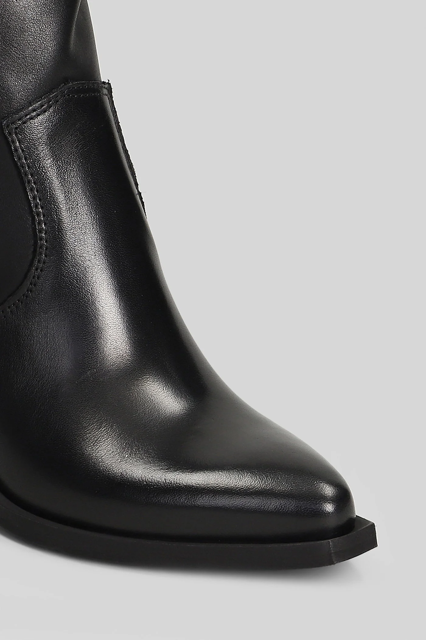 texan Ankle boots in black leather - Image 5