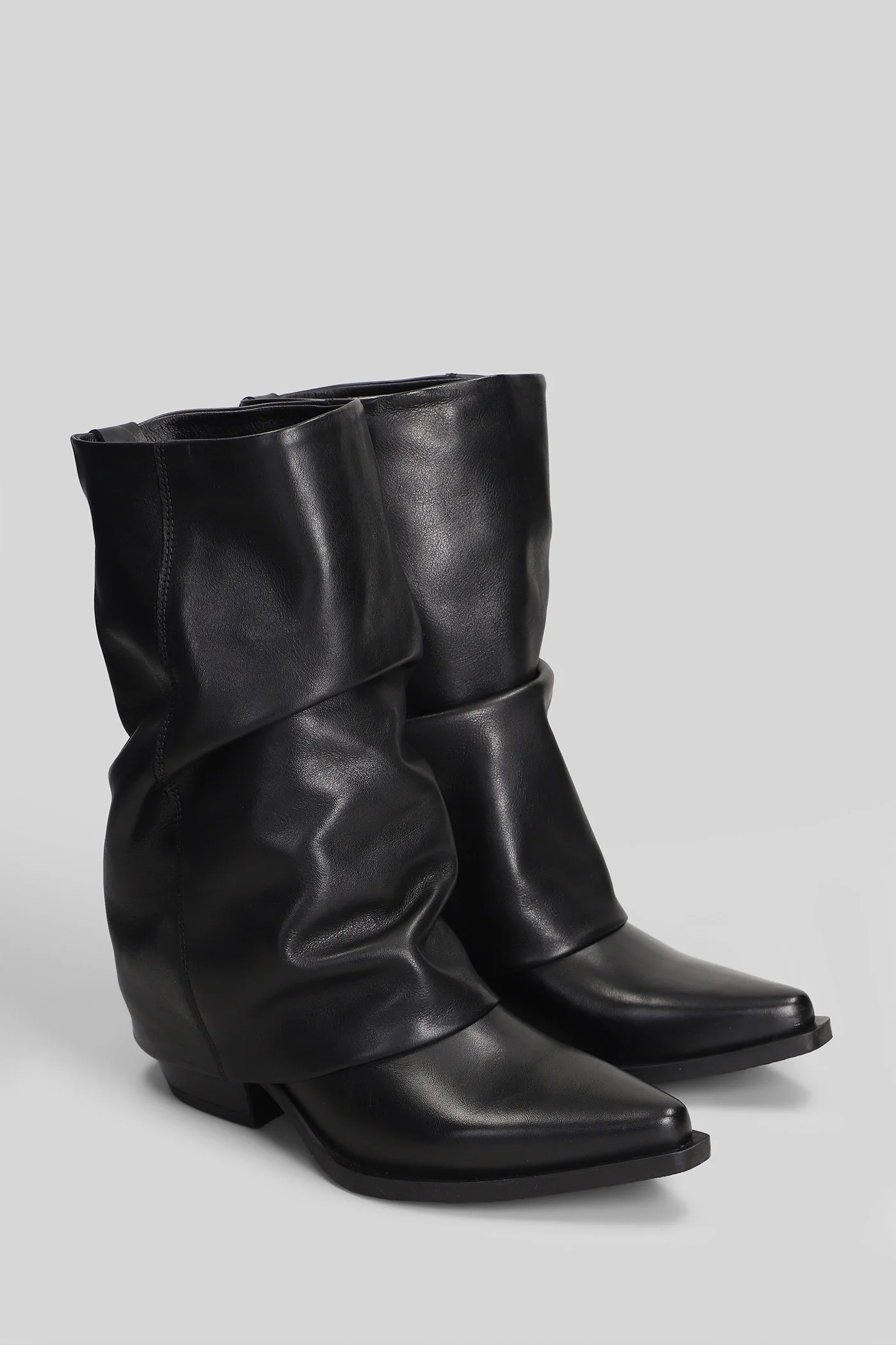 texan Ankle boots in black leather - Image 7