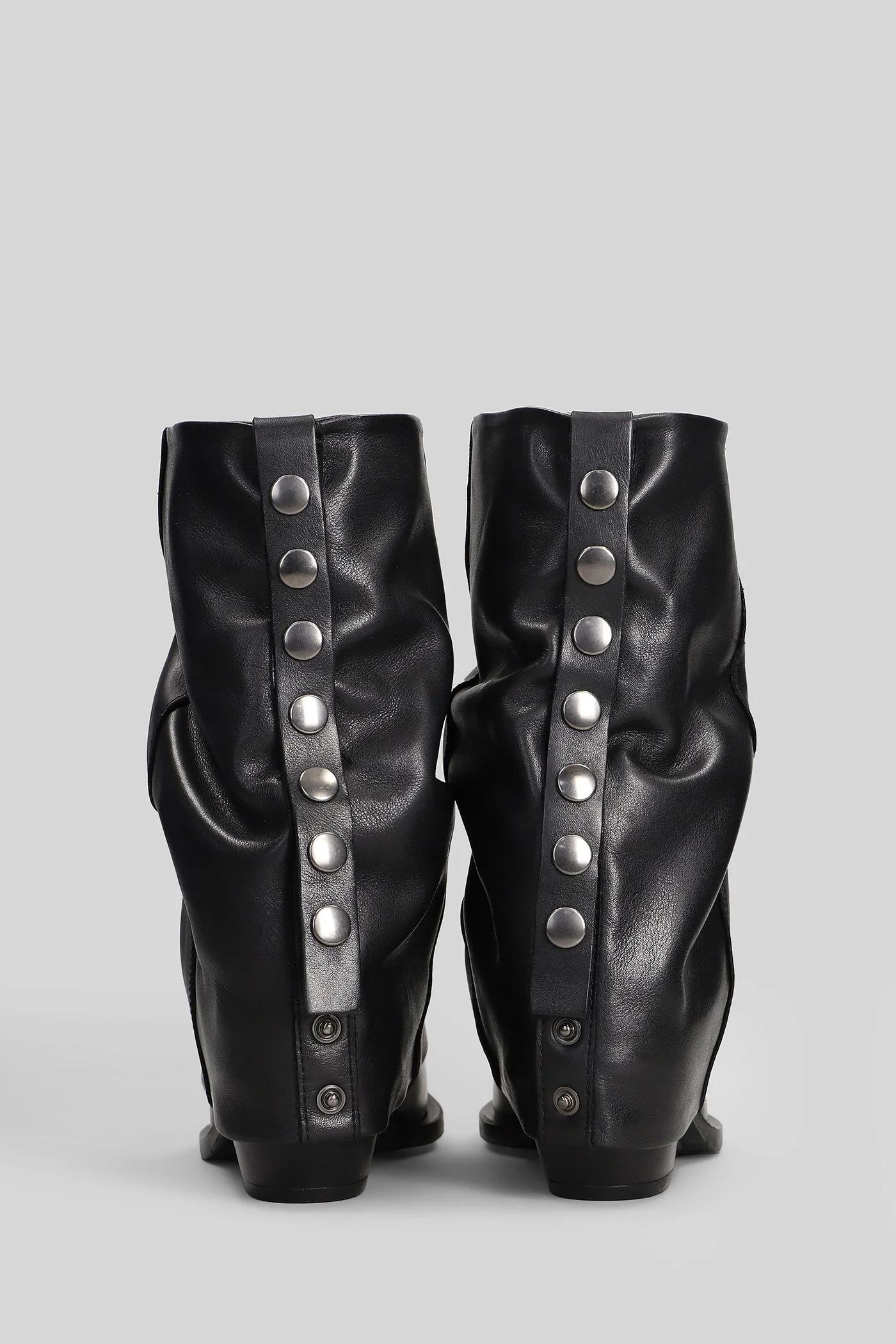 texan Ankle boots in black leather - Image 9