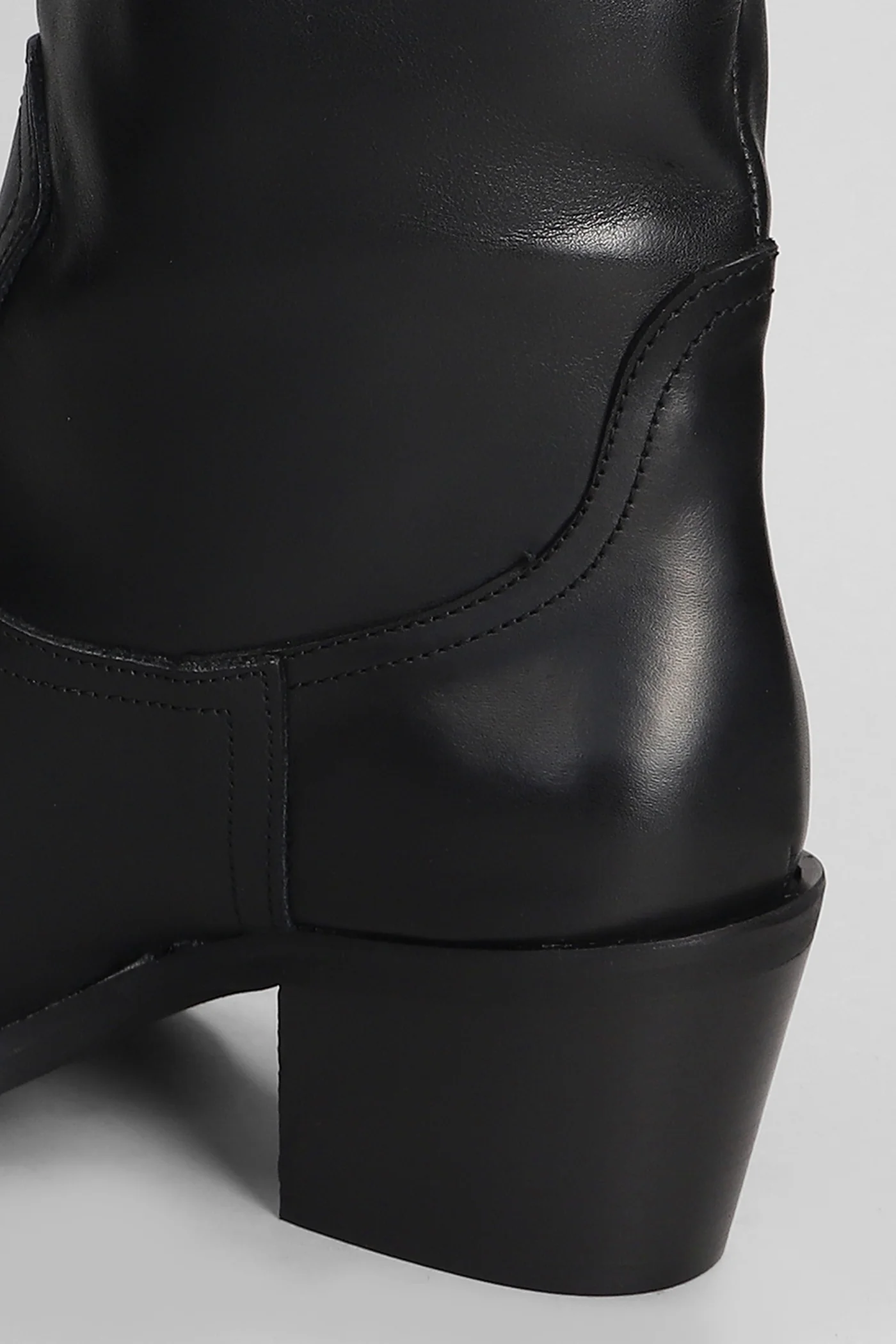 texan Ankle boots in black leather - Image 5