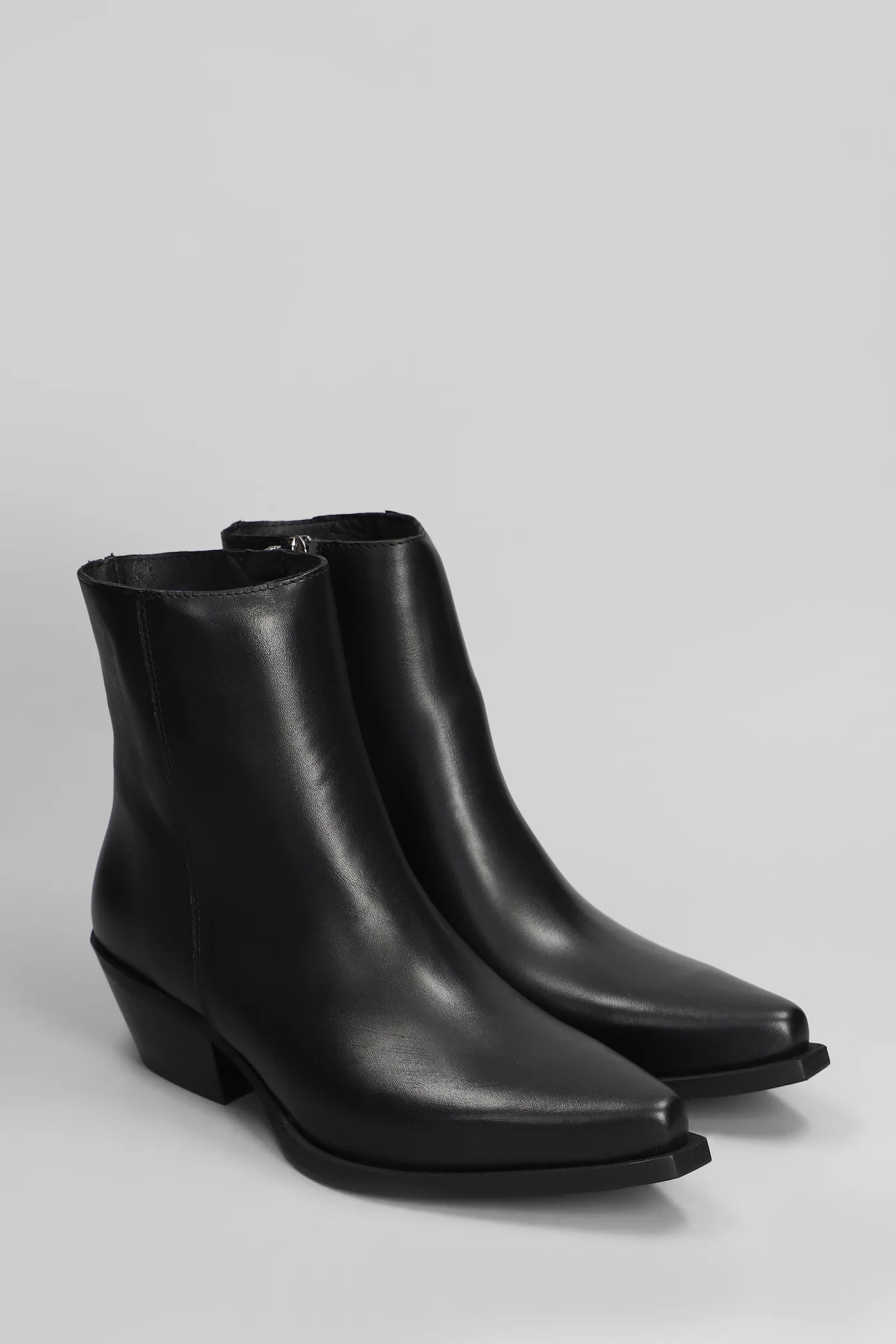 texan Ankle boots in black leather - Image 2
