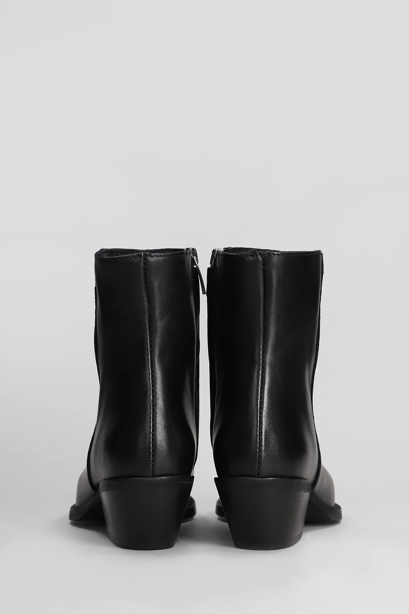 texan Ankle boots in black leather - Image 4