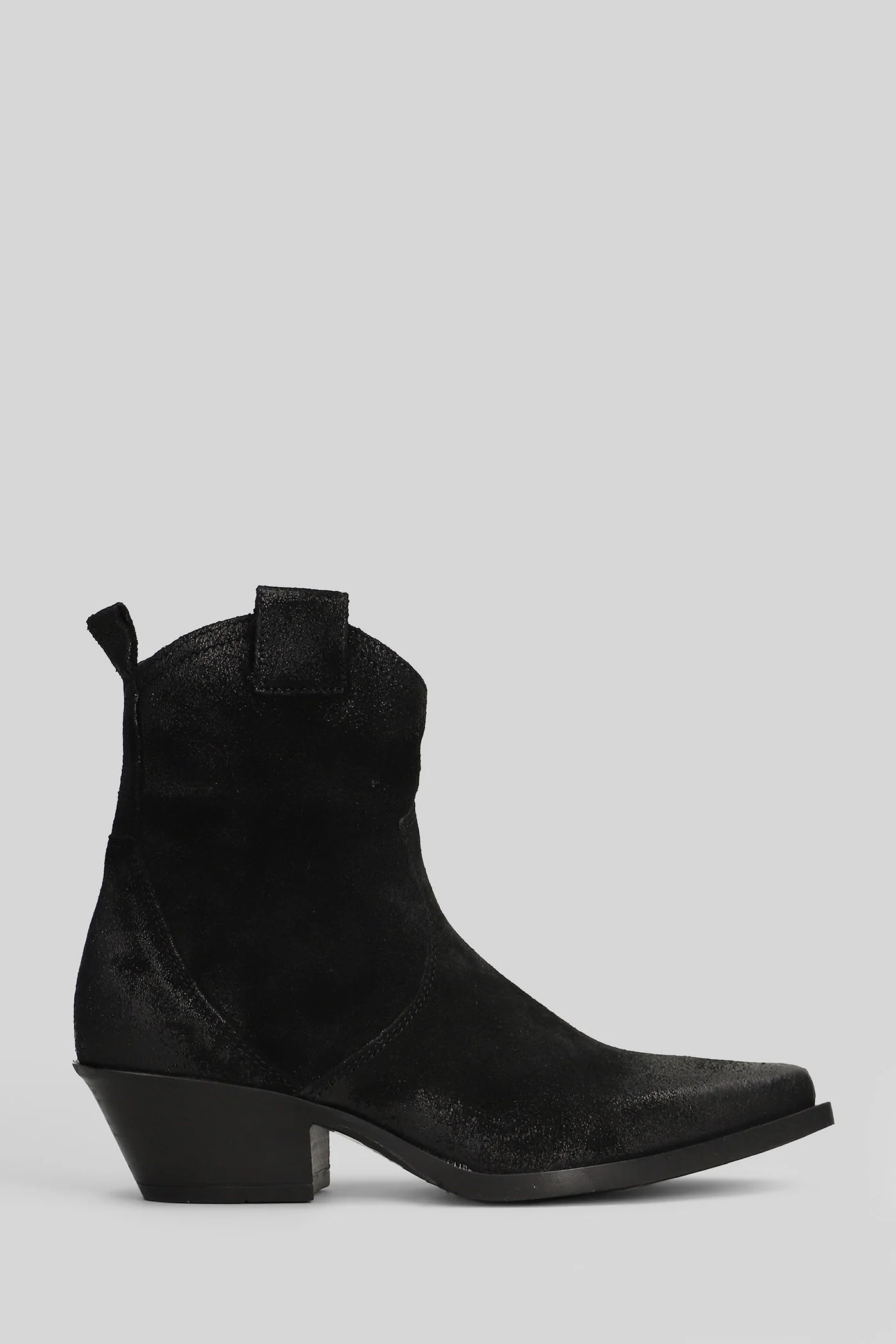 texan Ankle boots in black suede