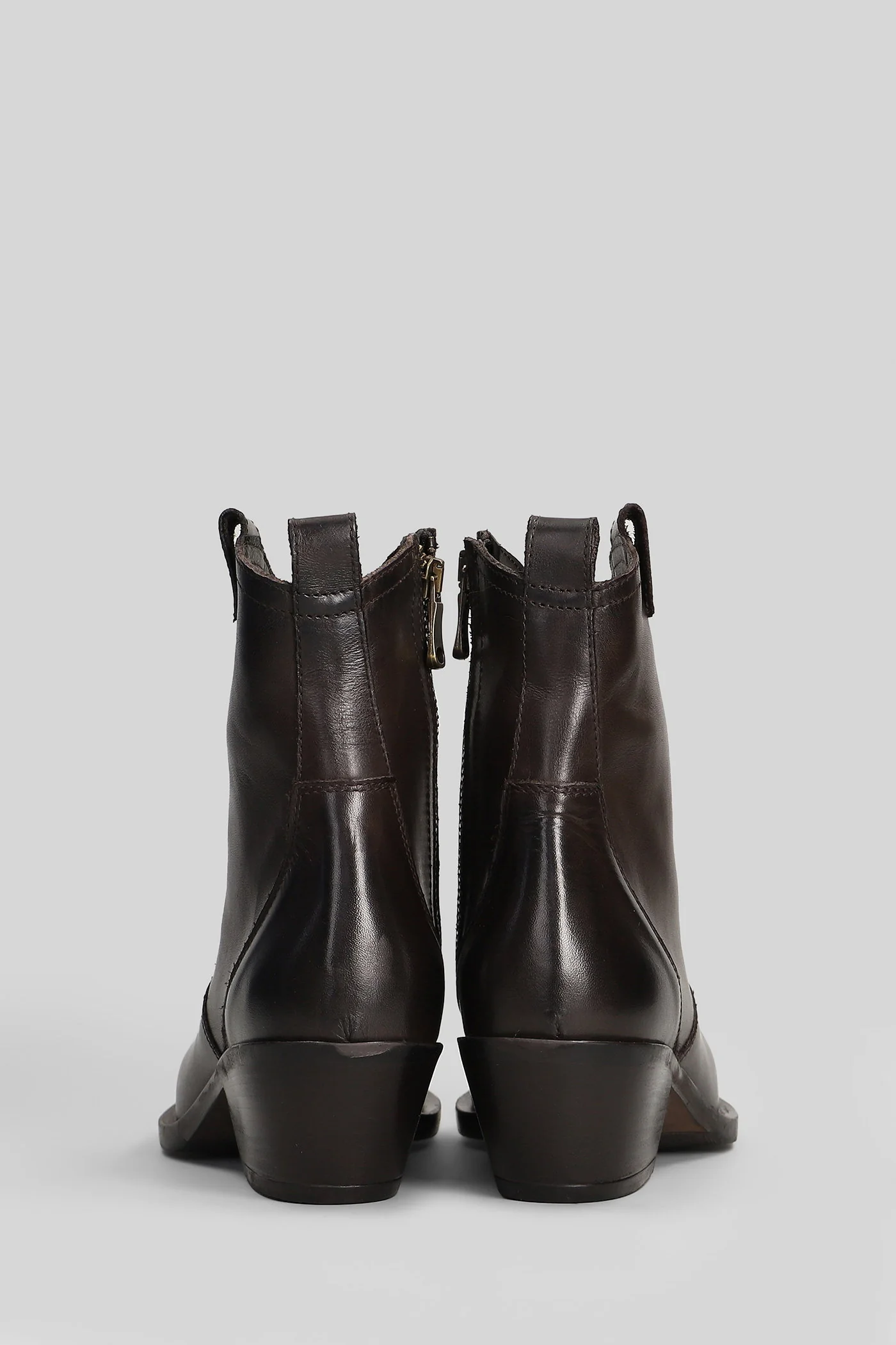 texan Ankle boots in dark brown leather - Image 4