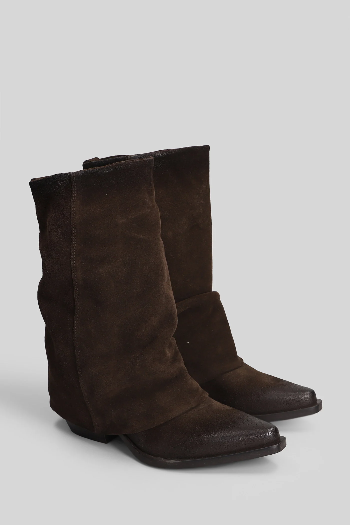 texan Ankle boots in dark brown suede - Image 2