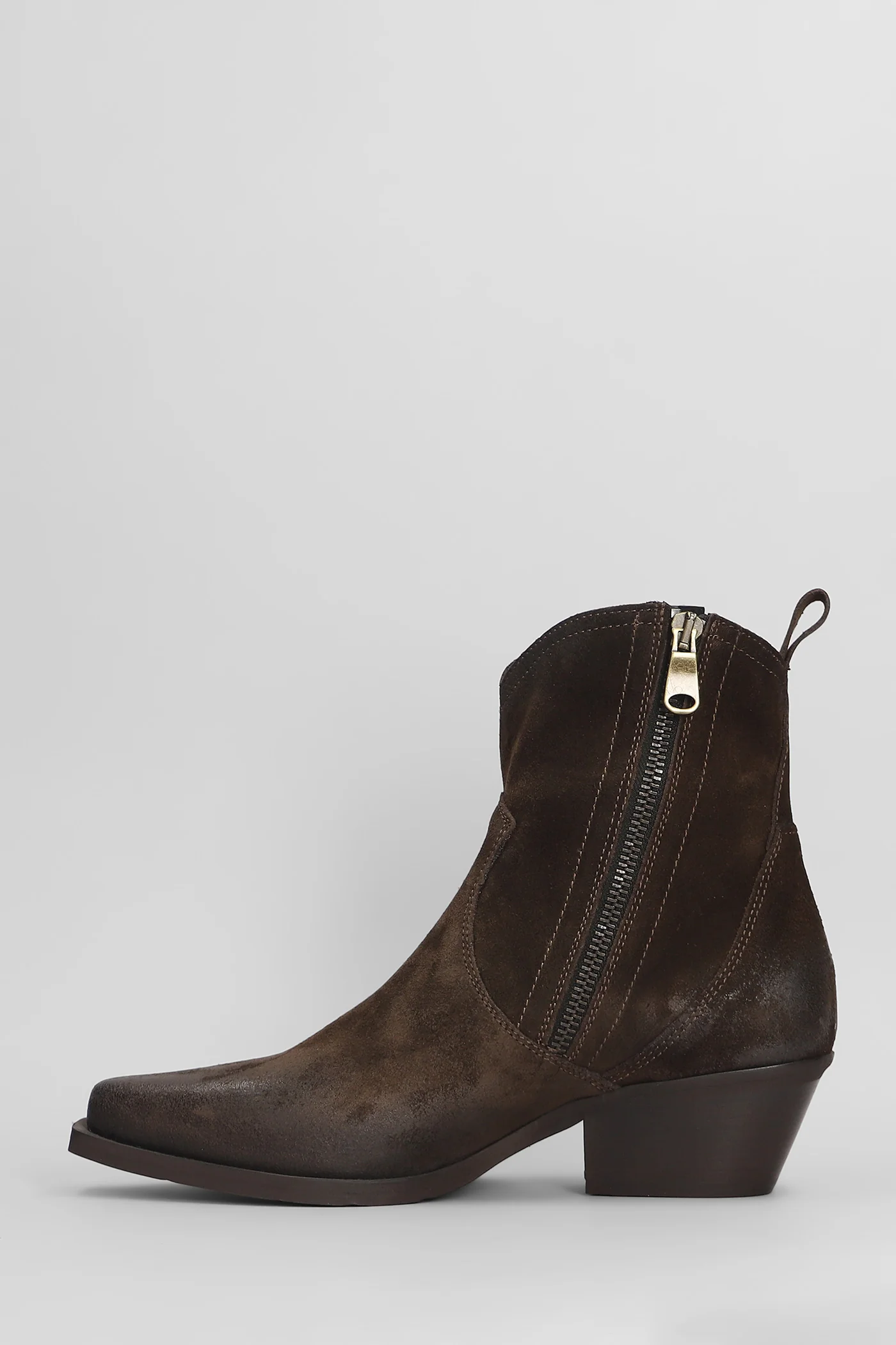 texan Ankle boots in dark brown suede - Image 3