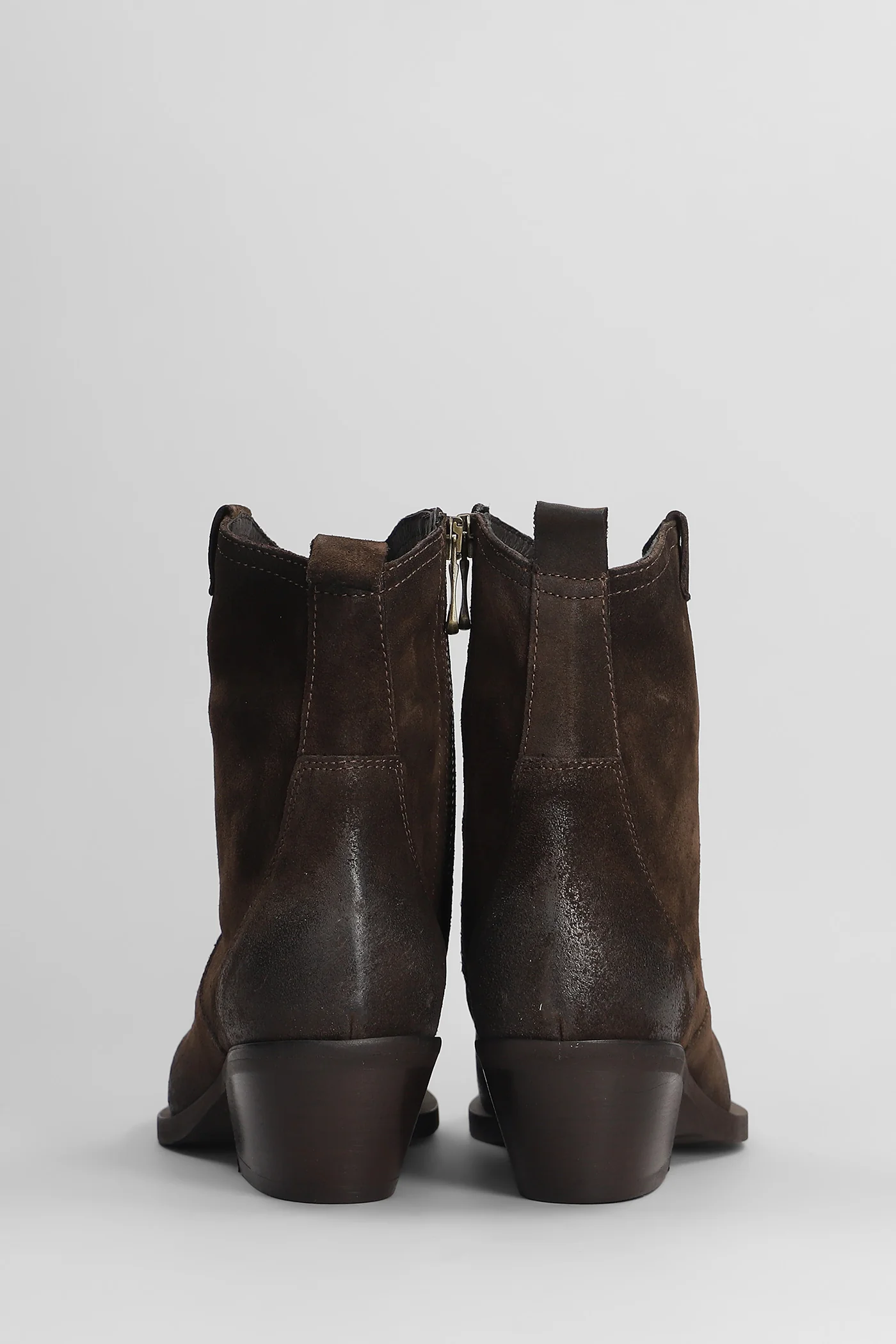 texan Ankle boots in dark brown suede - Image 4