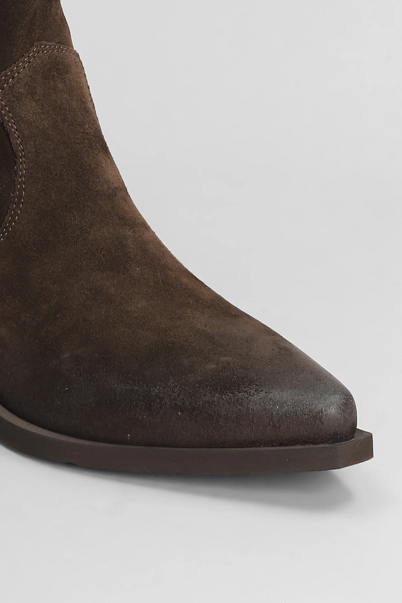 texan Ankle boots in dark brown suede - Image 5