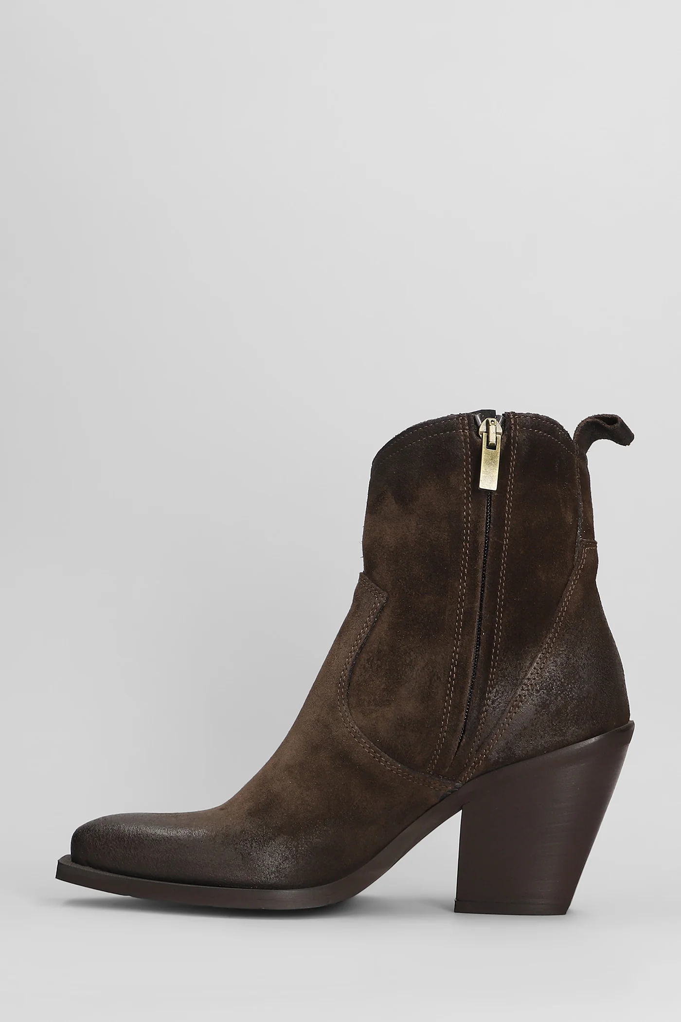 texan Ankle boots in dark brown suede - Image 3
