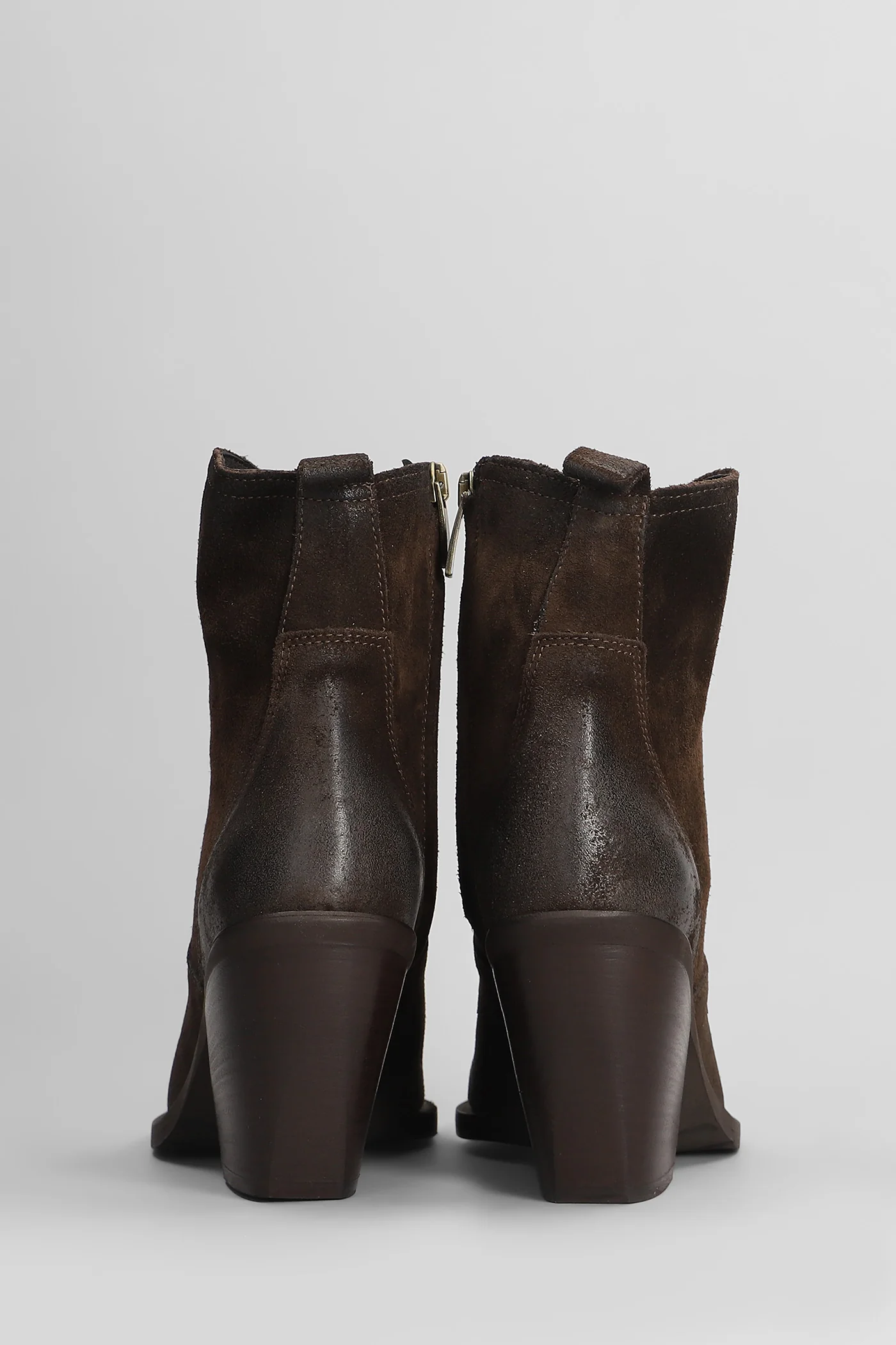 texan Ankle boots in dark brown suede - Image 4