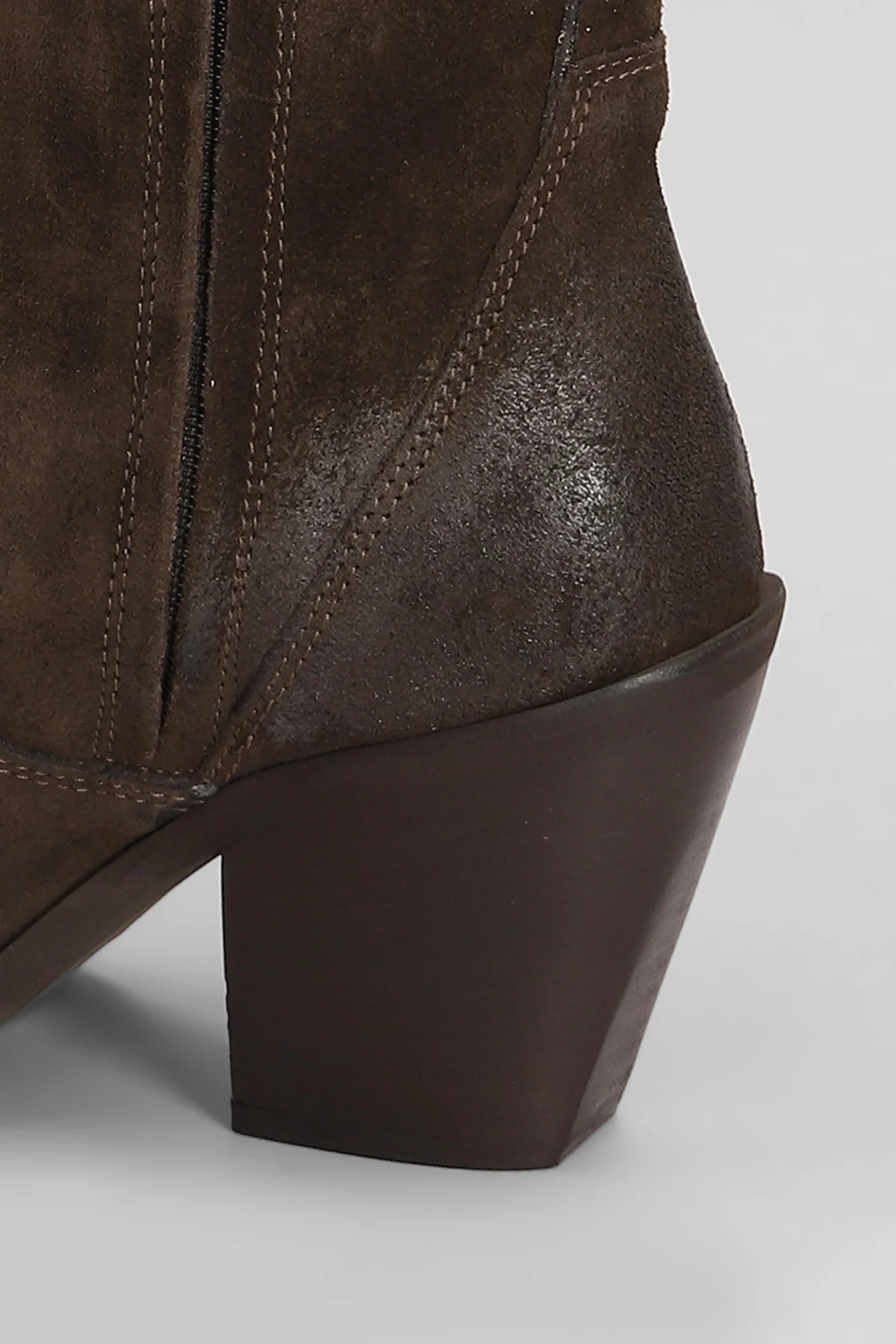 texan Ankle boots in dark brown suede - Image 5
