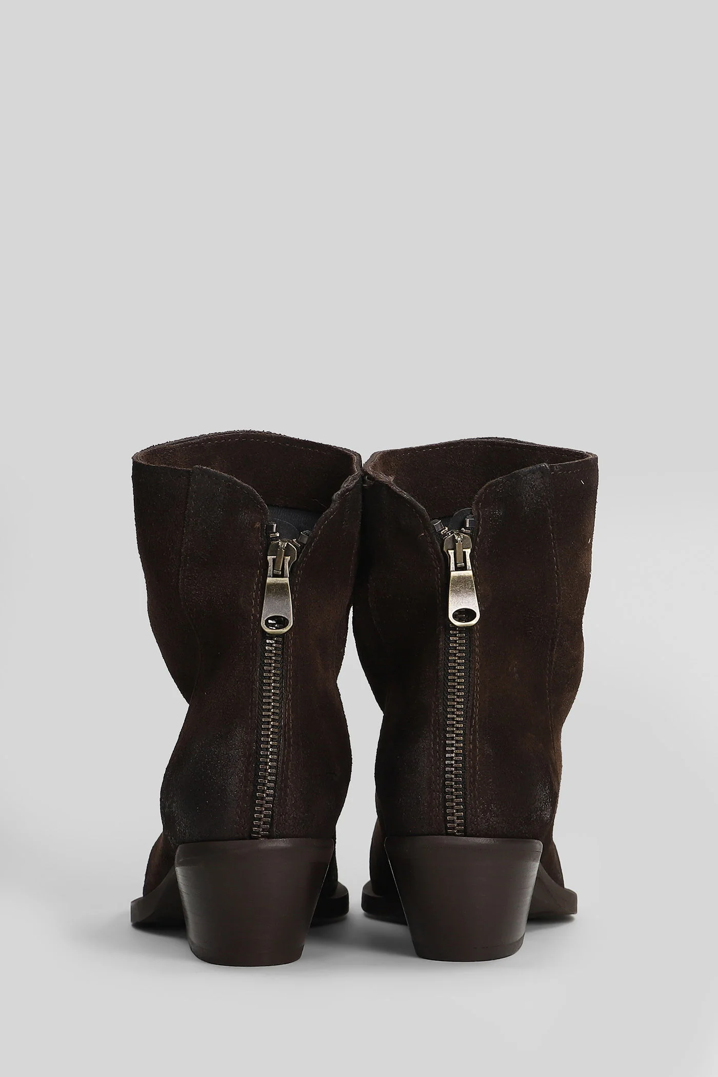 texan Ankle boots in dark brown suede - Image 4