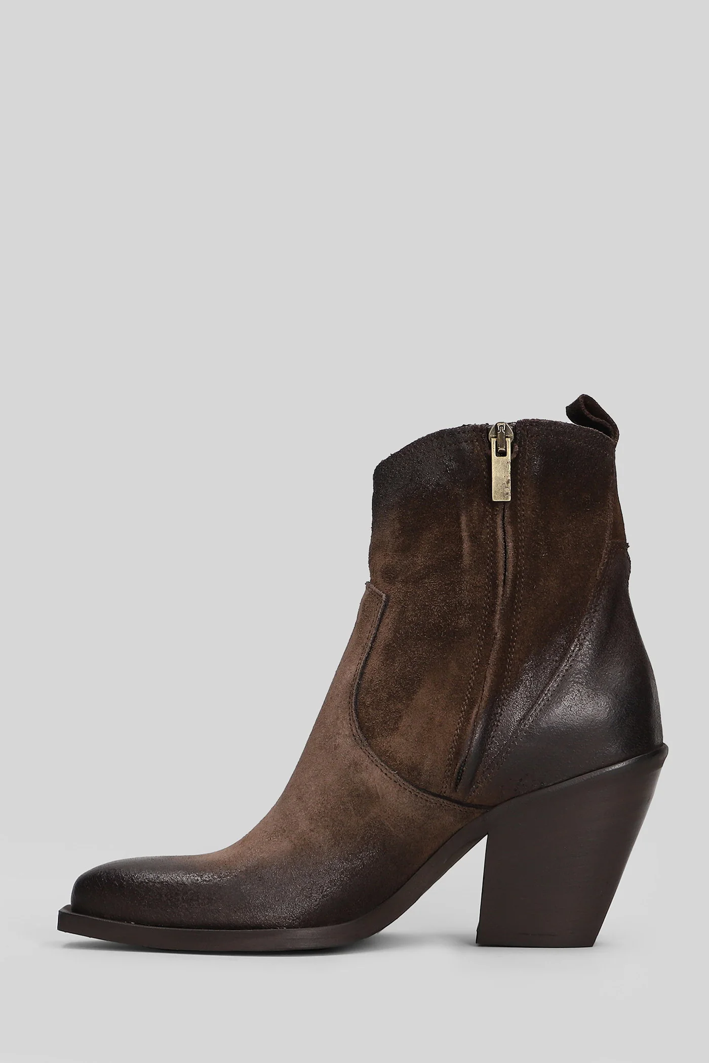texan Ankle boots in dark brown suede - Image 3
