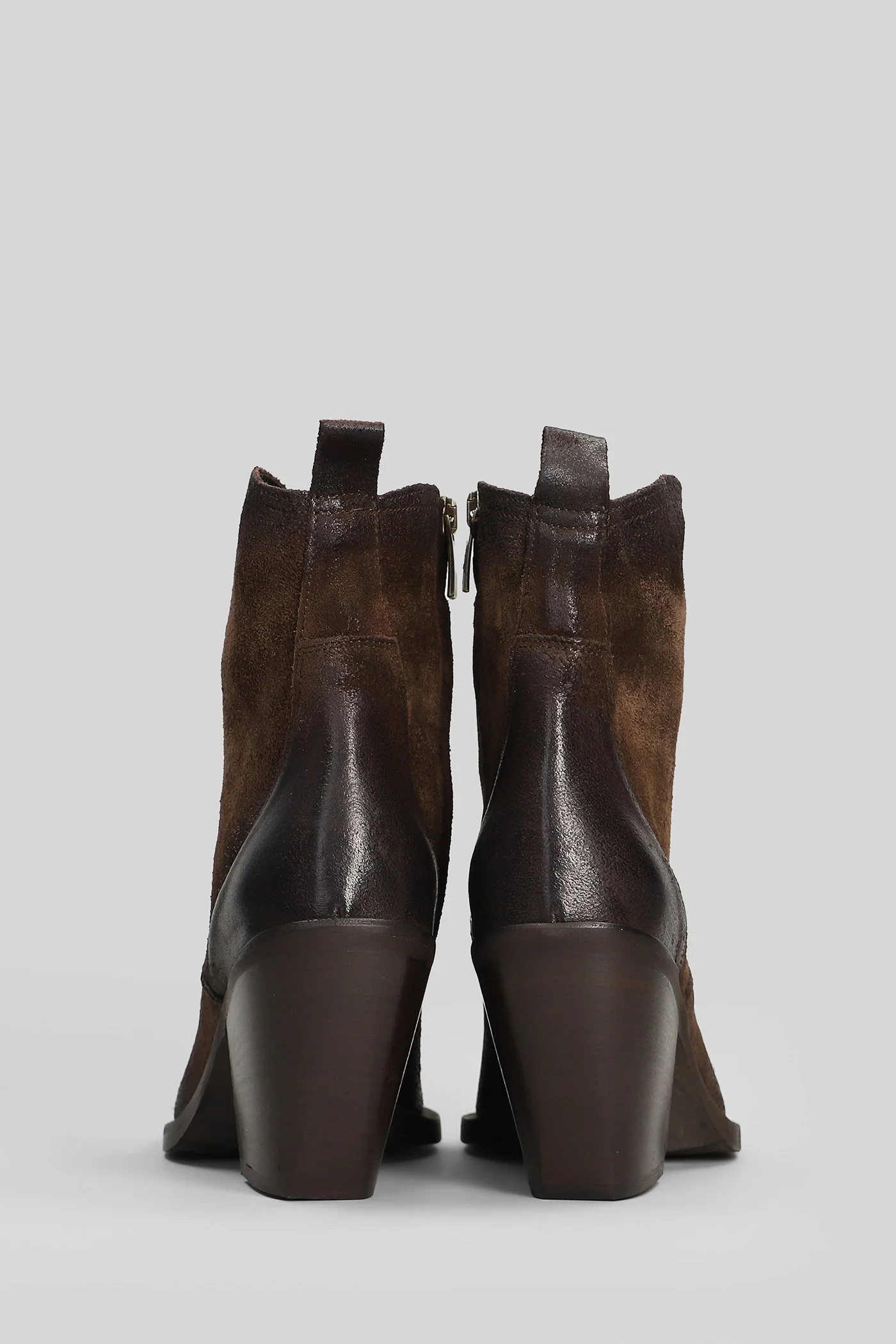 texan Ankle boots in dark brown suede - Image 9