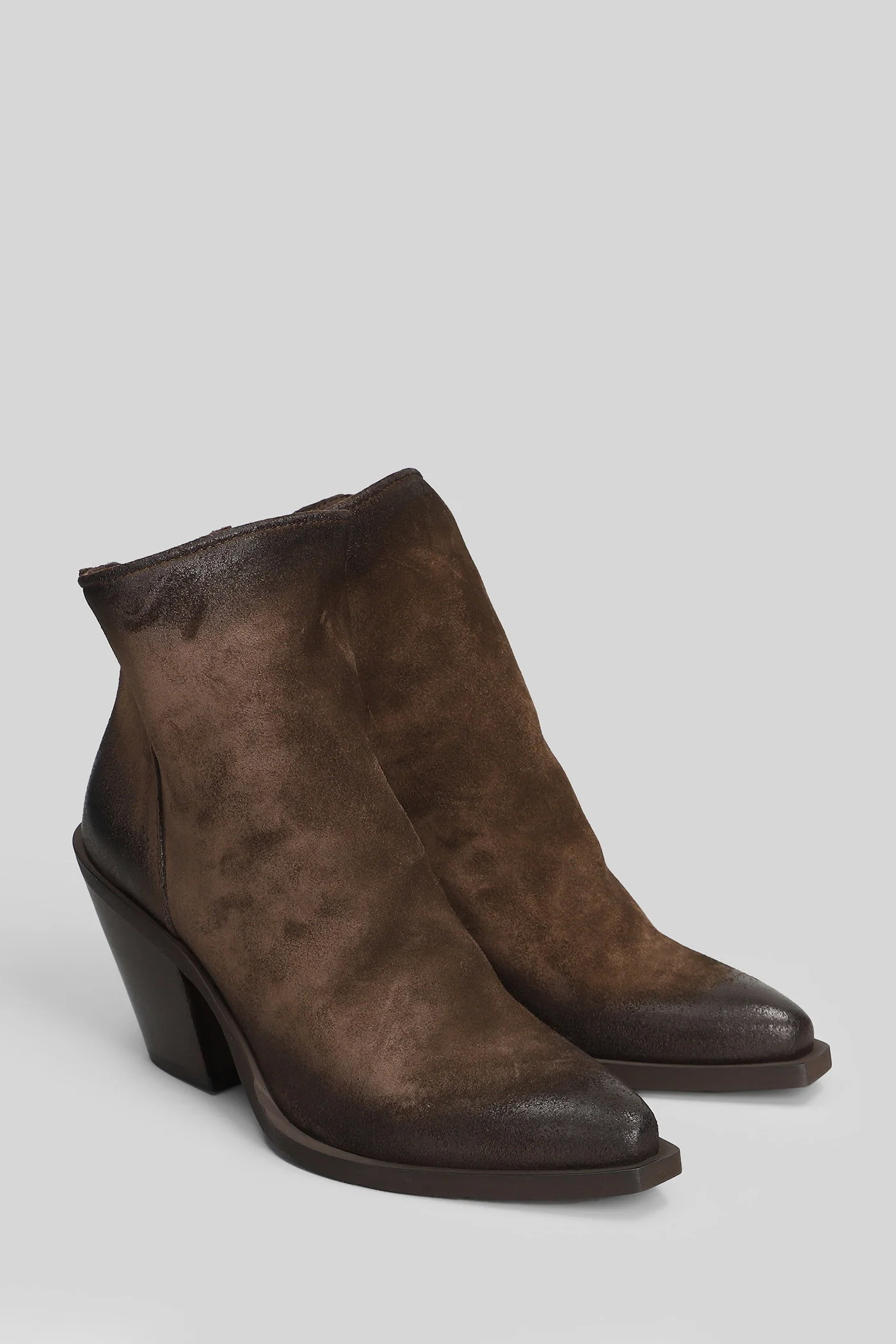 texan Ankle boots in dark brown suede - Image 2