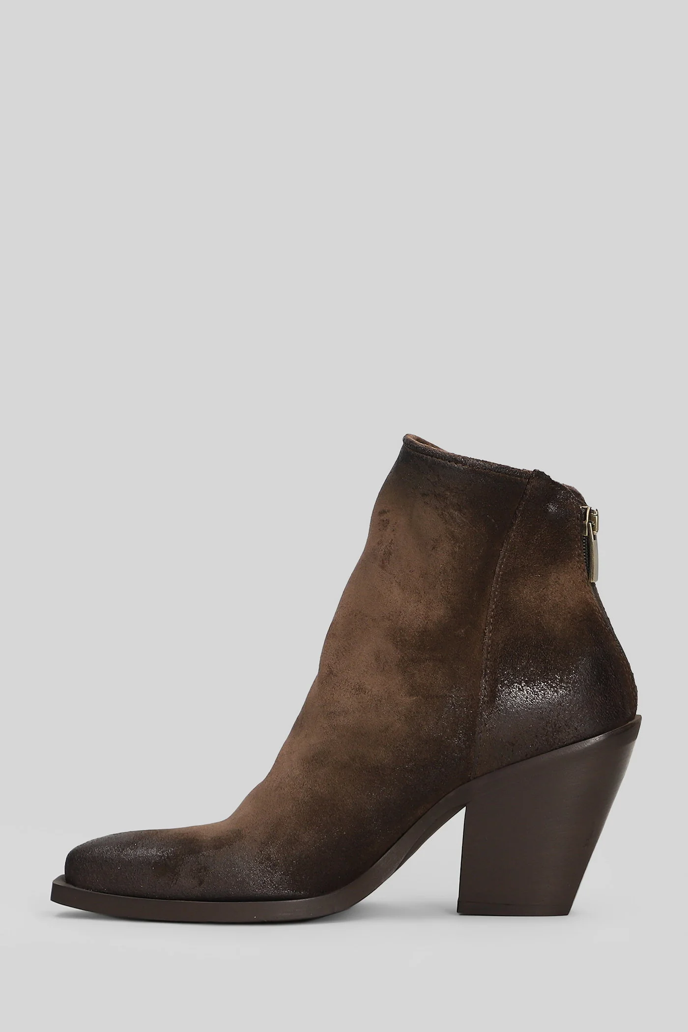 texan Ankle boots in dark brown suede - Image 3