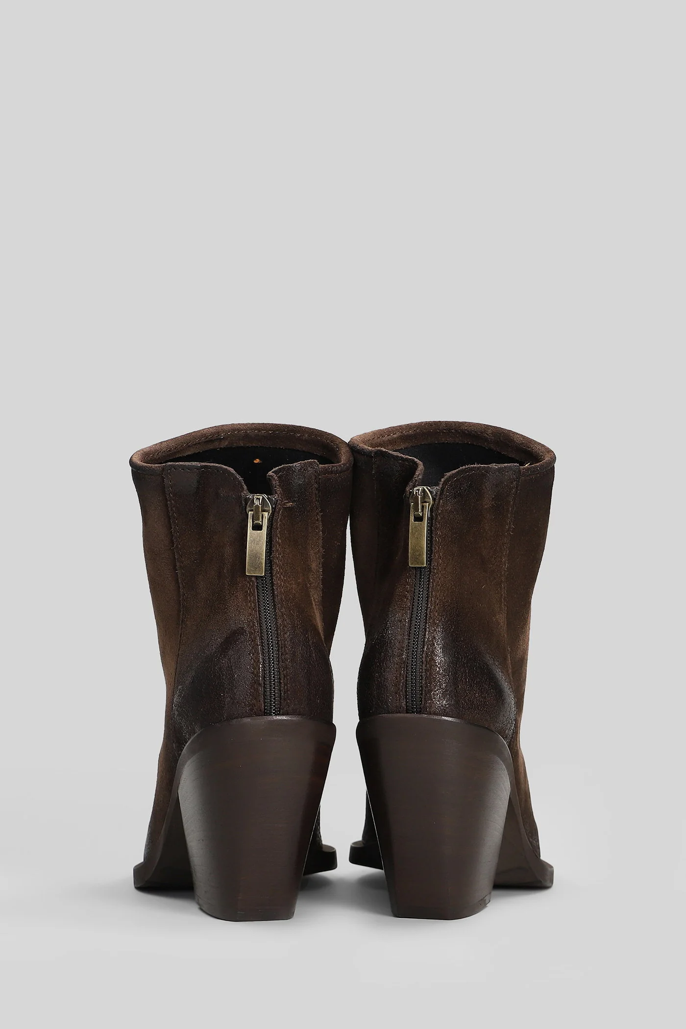 texan Ankle boots in dark brown suede - Image 4
