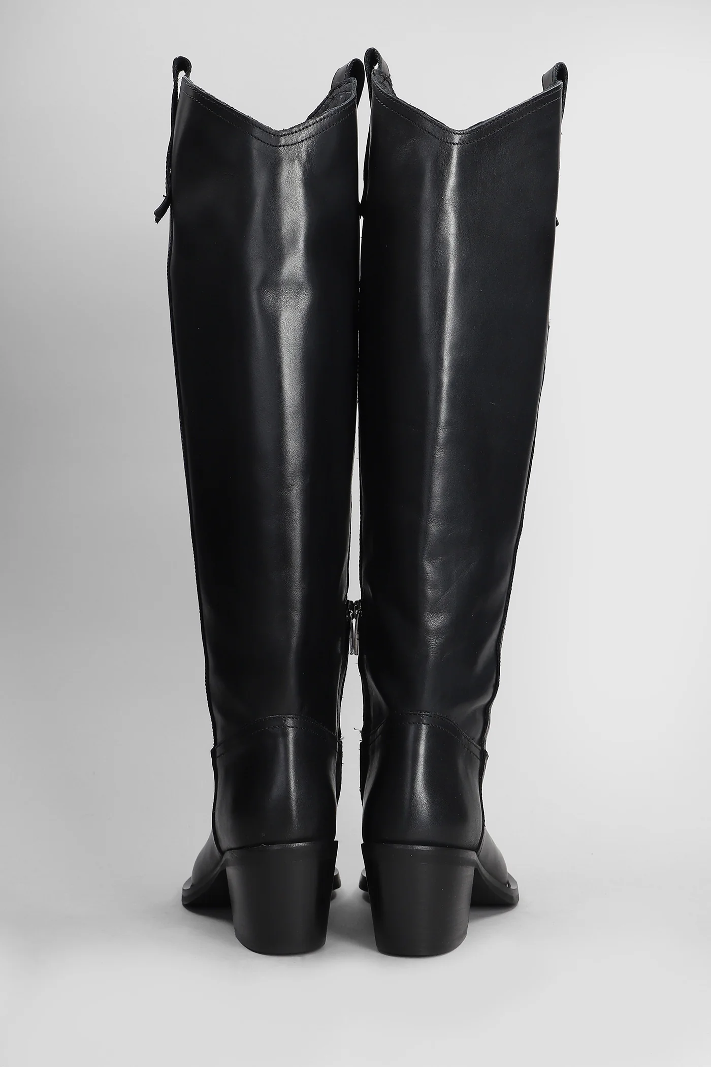 texan boots in black leather - Image 4