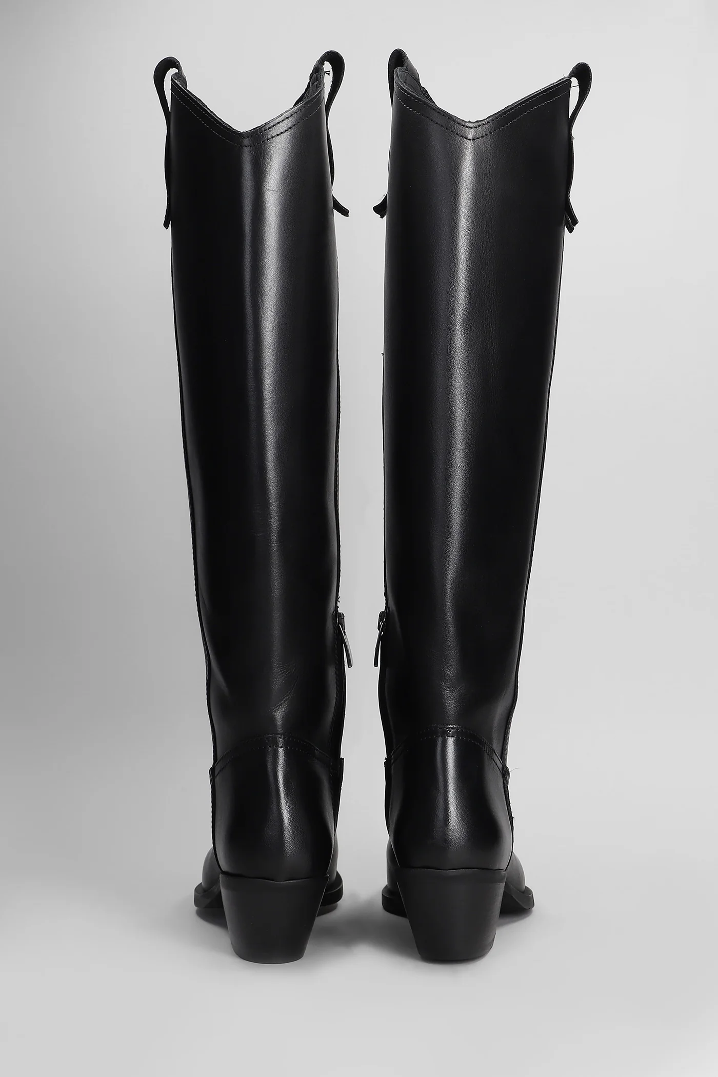 texan boots in black leather - Image 4